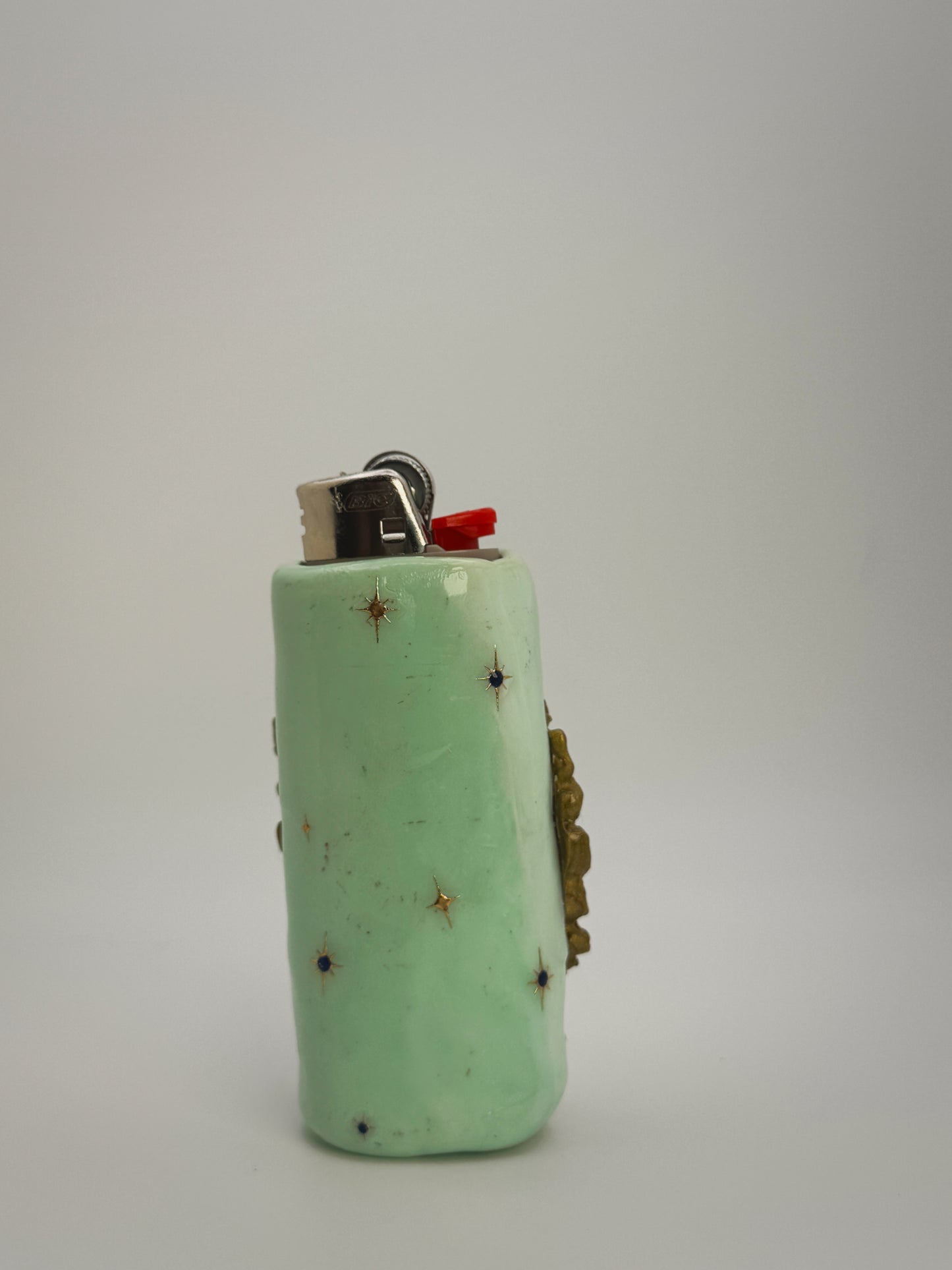 Smoking Duck Lighter Case| Fits Standard Bic | Handmade Polymer Clay Art