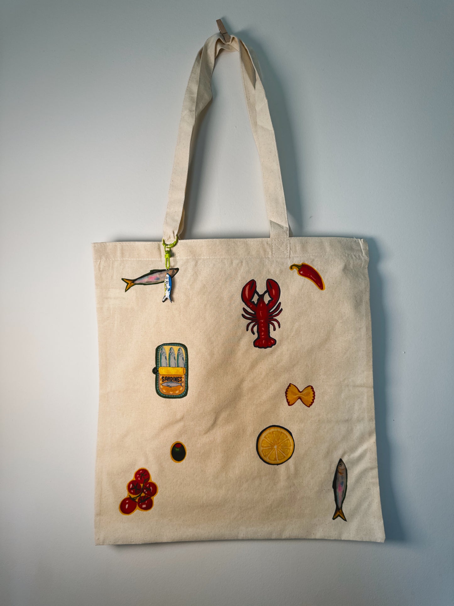 Euro Summer Hand-Pressed Tote Bag | 15x16 Natural Cotton — Luxe