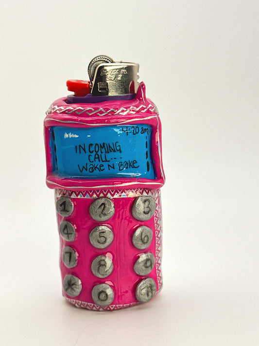 Y2K Cellphone Lighter Case – Wake N Bake Retro Phone BIC Lighter Cover