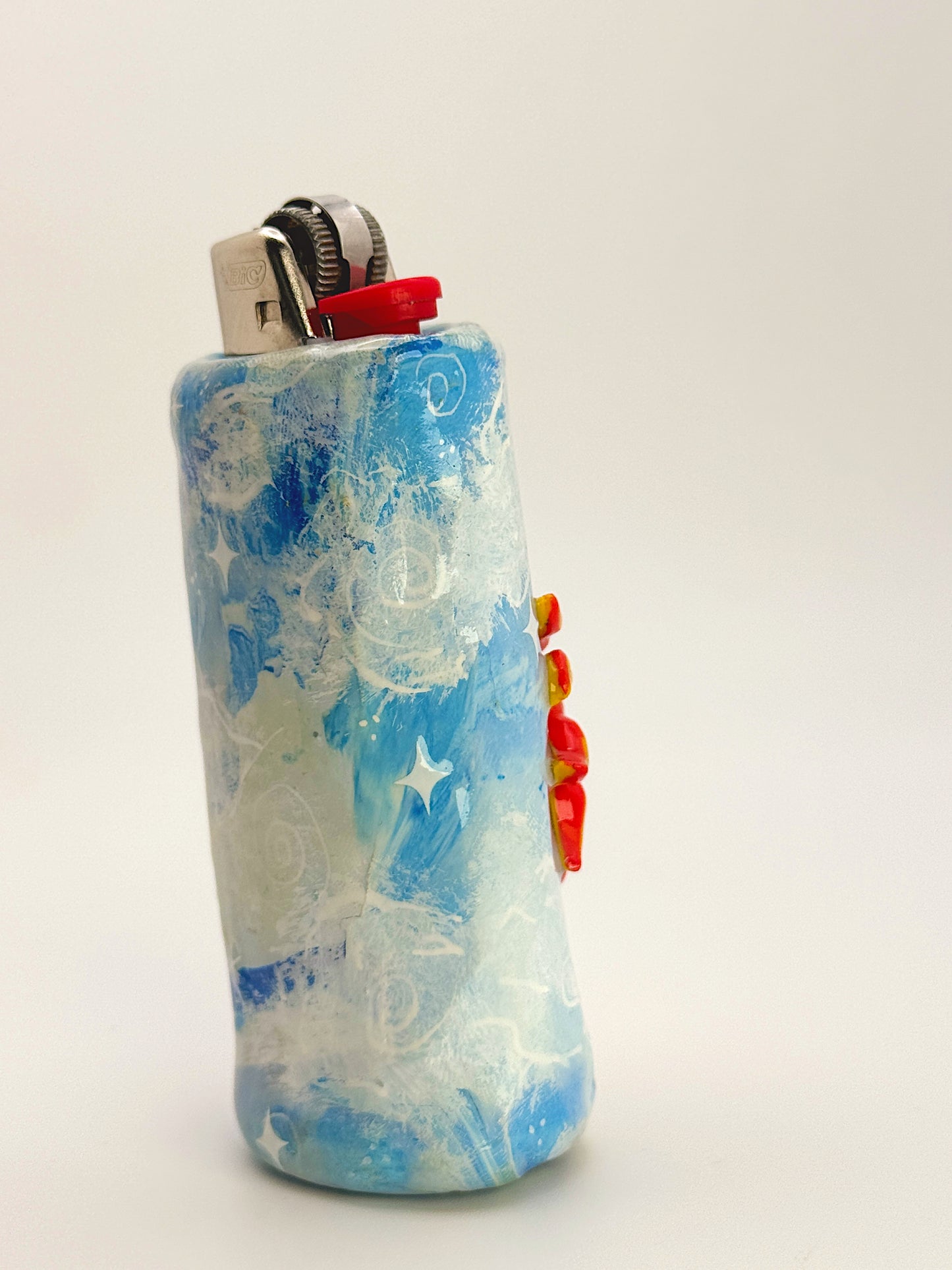 Celestial Sun Babe – Hand-Sculpted Celestial Sun Lighter Case