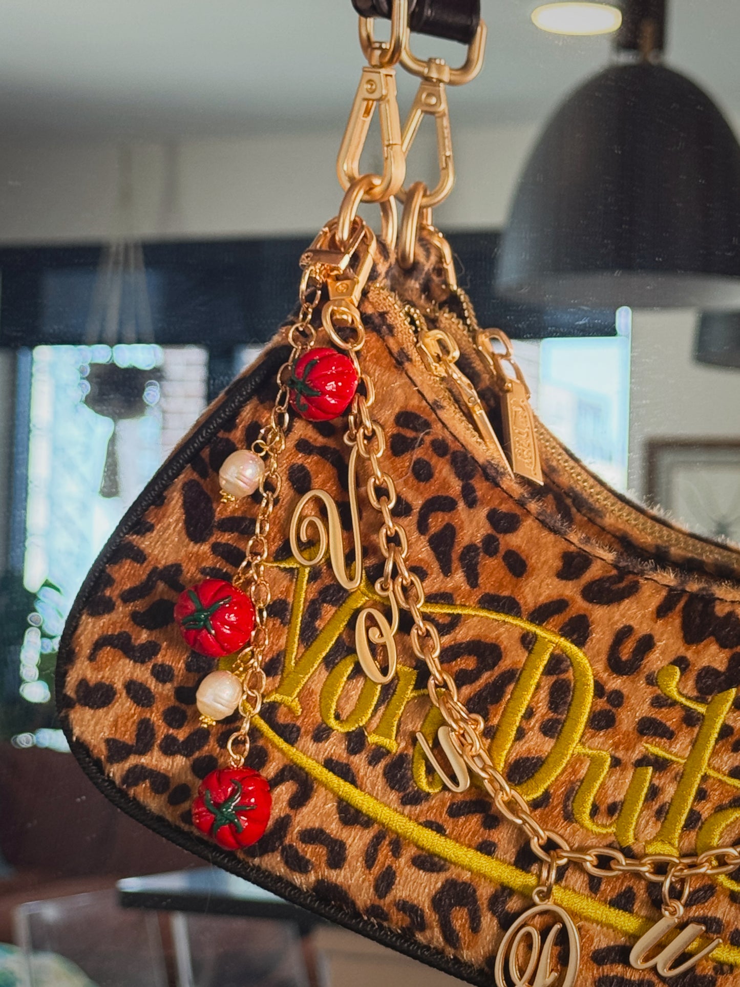 Tomato Keychain – Handmade Polymer Clay Bag Charm