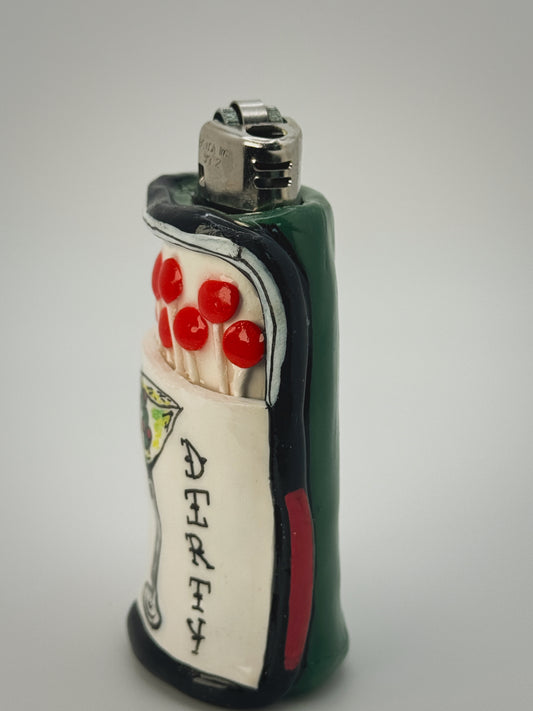 Extra Dirty Matchbox Lighter Case| Fits Standard Bic | Handmade Polymer Clay Art