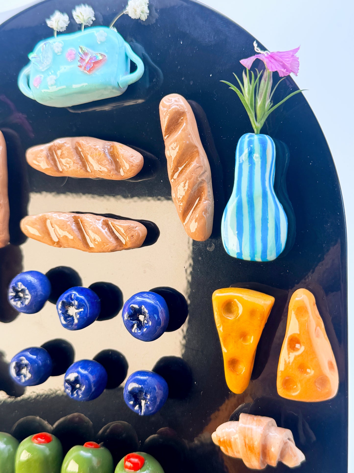 Blueberry — Handmade Polymer Clay Fridge Magnets