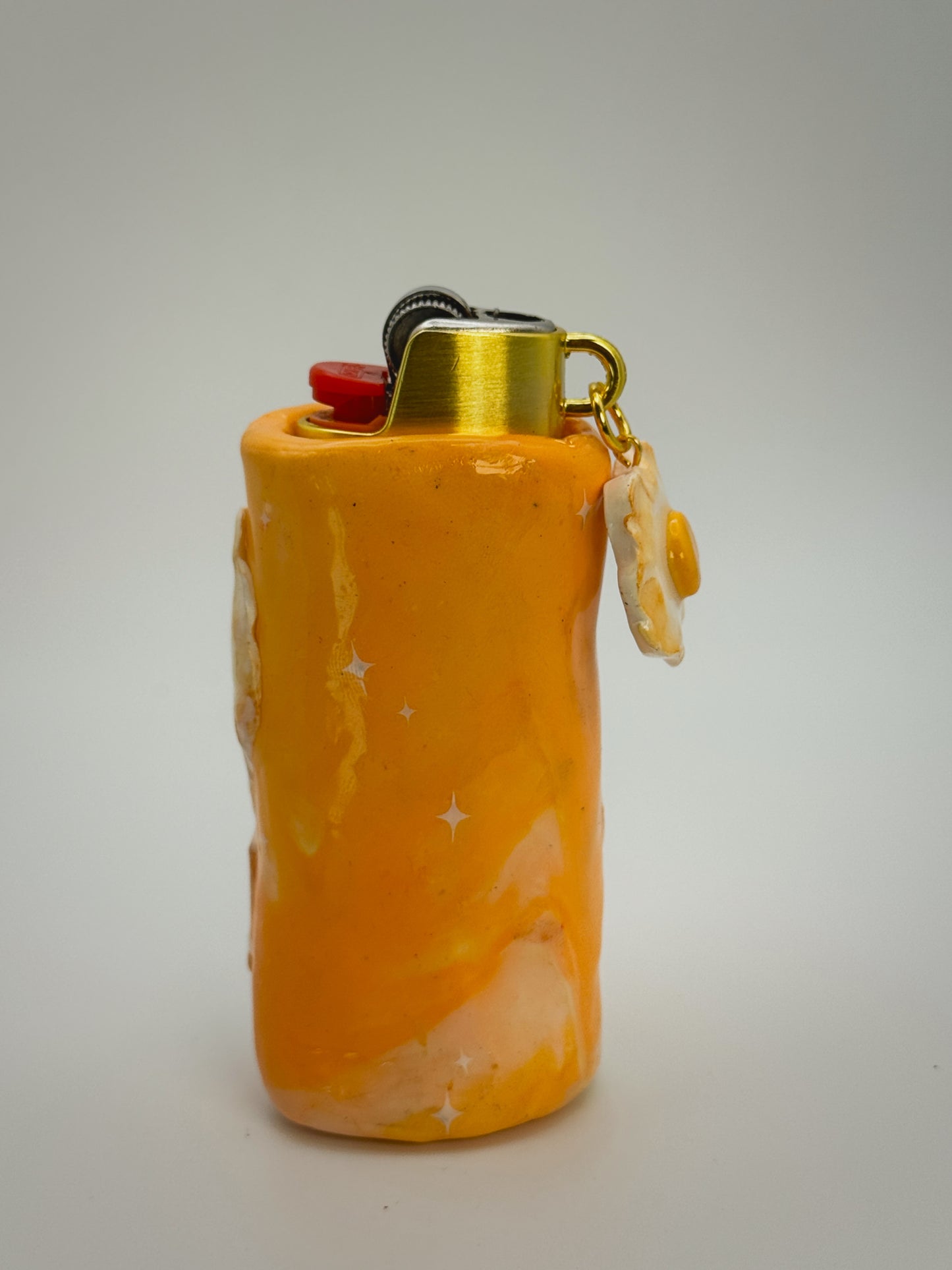 Fried Like An Egg Lighter Case w/ charm | Fits Standard Bic