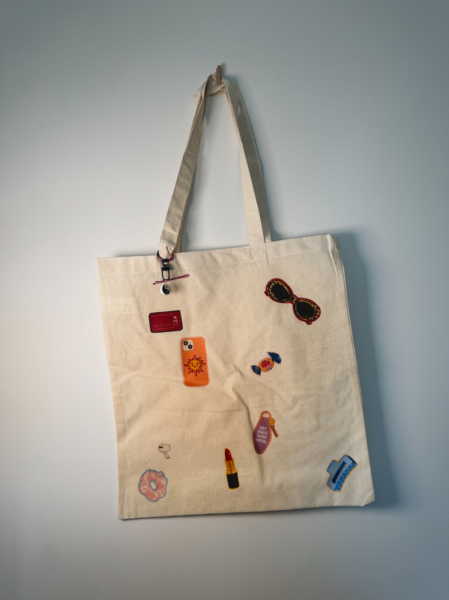What’s In My Bag Hand-Pressed Tote Bag | 15x16 Natural Cotton — Luxe