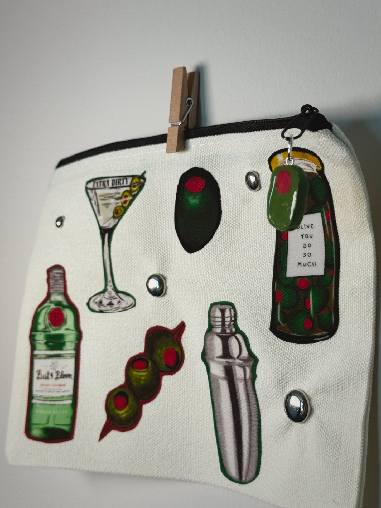 Dirty Martini Hand-Pressed Bag | 8 x 6 Cotton | Luxe