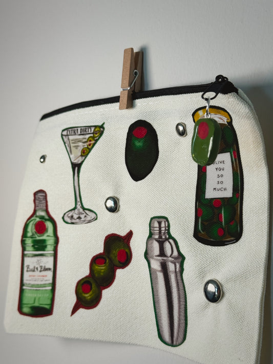 Dirty Martini Hand-Pressed Bag | 8 x 6 Cotton | Luxe