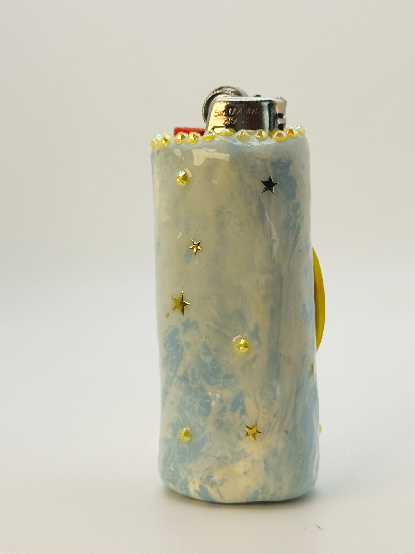 Smoking Lemon Lighter Case| Fits Standard Bic | Handmade Polymer Clay Art