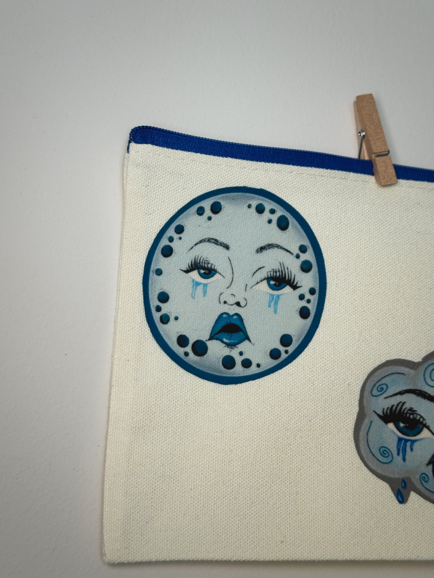 Sad Girl Club Hand-Pressed Bag | 8 x 6 Natural Cotton