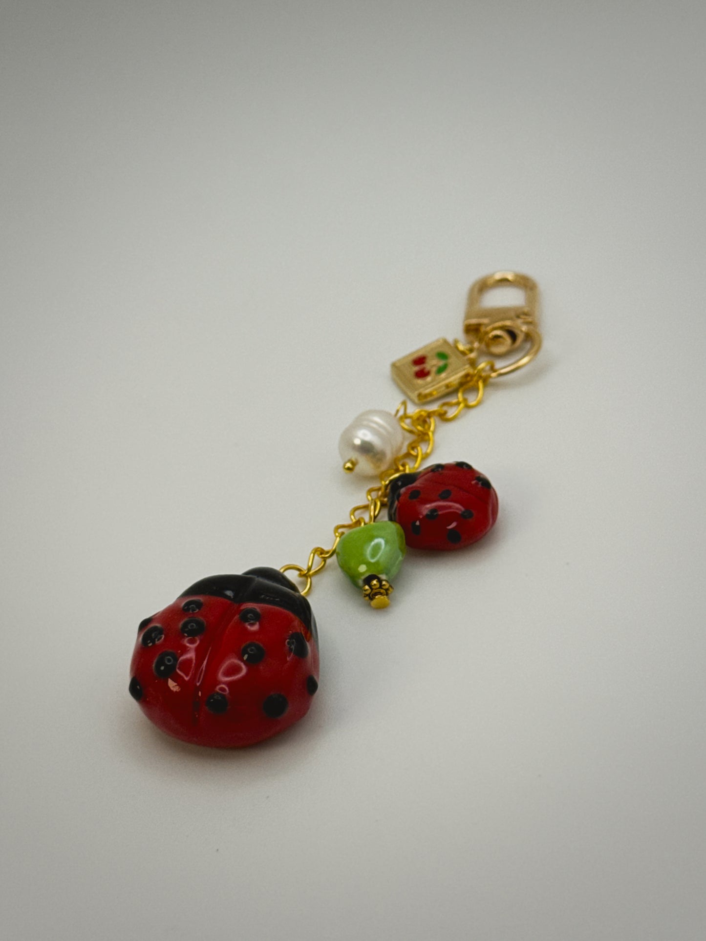 Ladybug Charm | Handmade Polymer Clay Key Chain