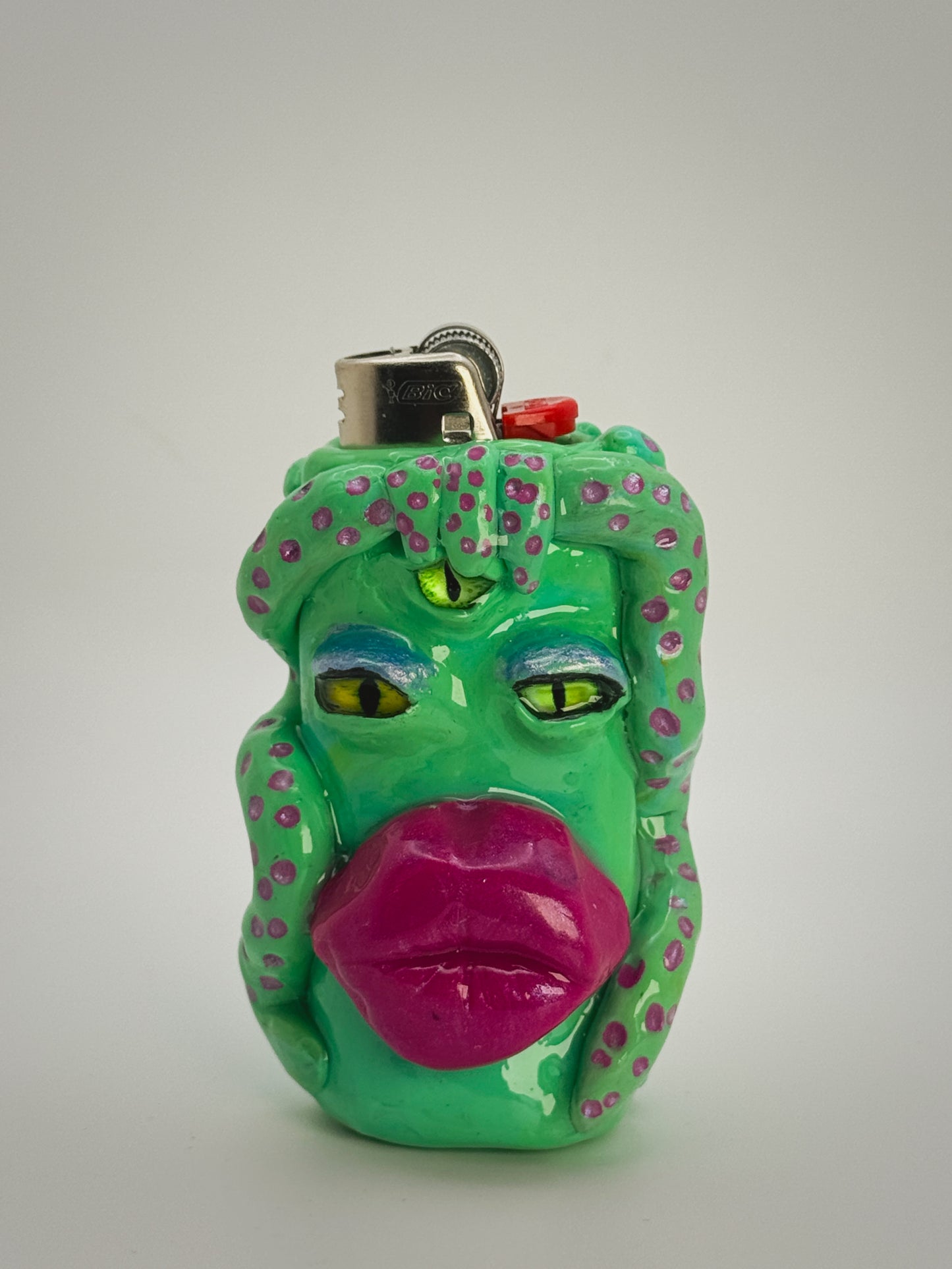 Creature Lighter Case| Fits Standard Bic | Handmade Polymer Clay Art