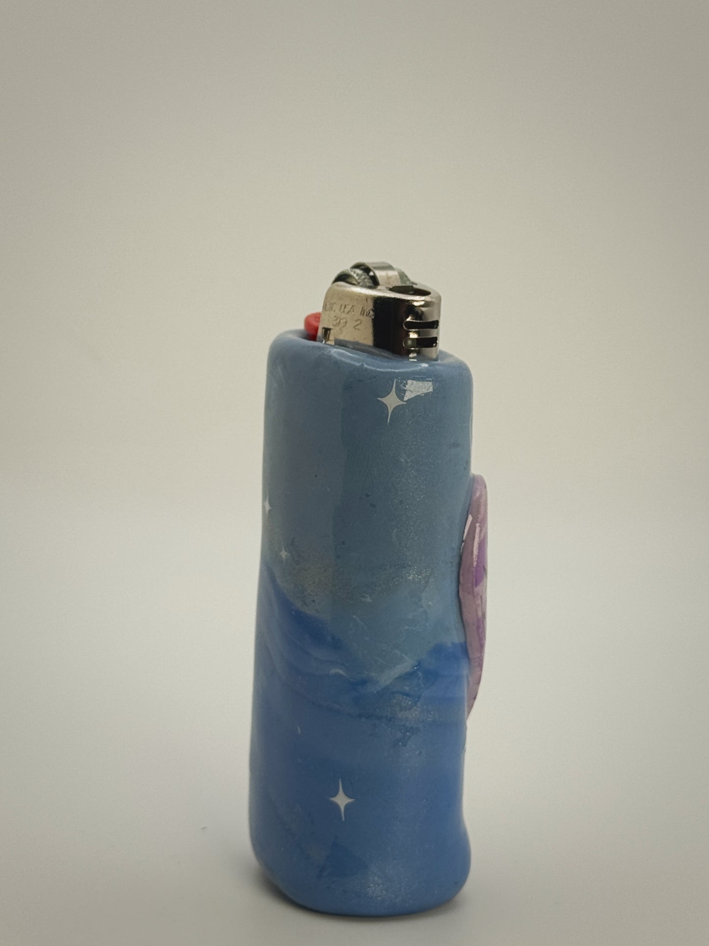 Sassy Heart Lighter Case| Fits Standard Bic | Handmade Polymer Clay Art