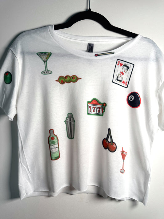 Girls Night Out Cropped Tee | Graphic Crop Top