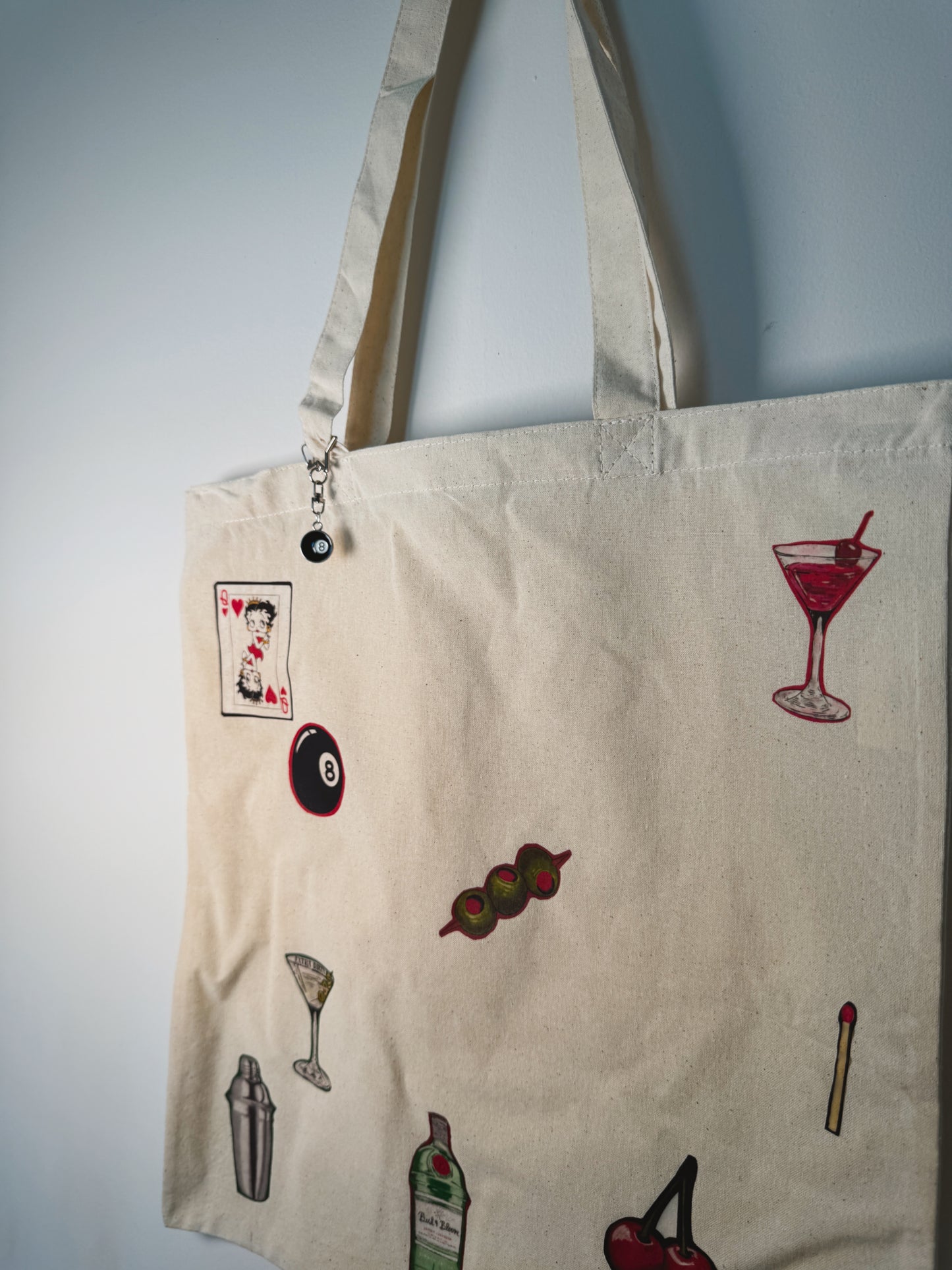 Girls Night Out Hand-Pressed Tote Bag | 15x16 Natural Cotton — Luxe