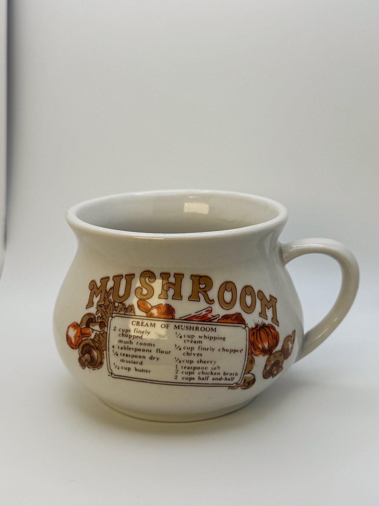 Vintage Mushroom Recipe Soup Mug – WEILL Taiwan