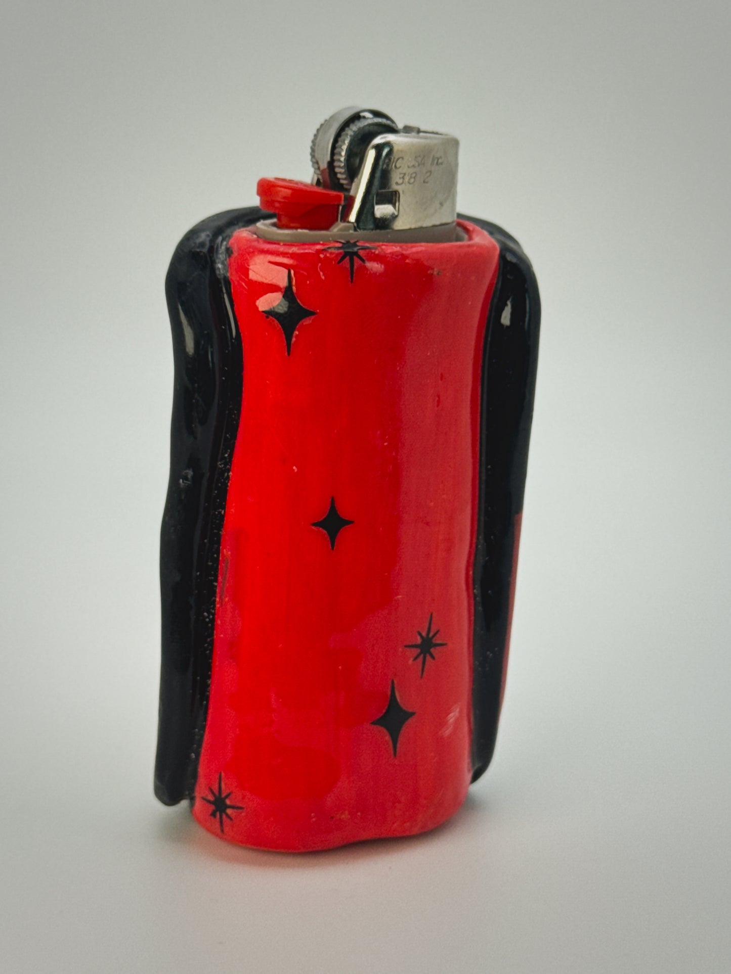 Perfect Match Matchbox Lighter Case| Fits Standard Bic | Handmade Polymer Clay Art