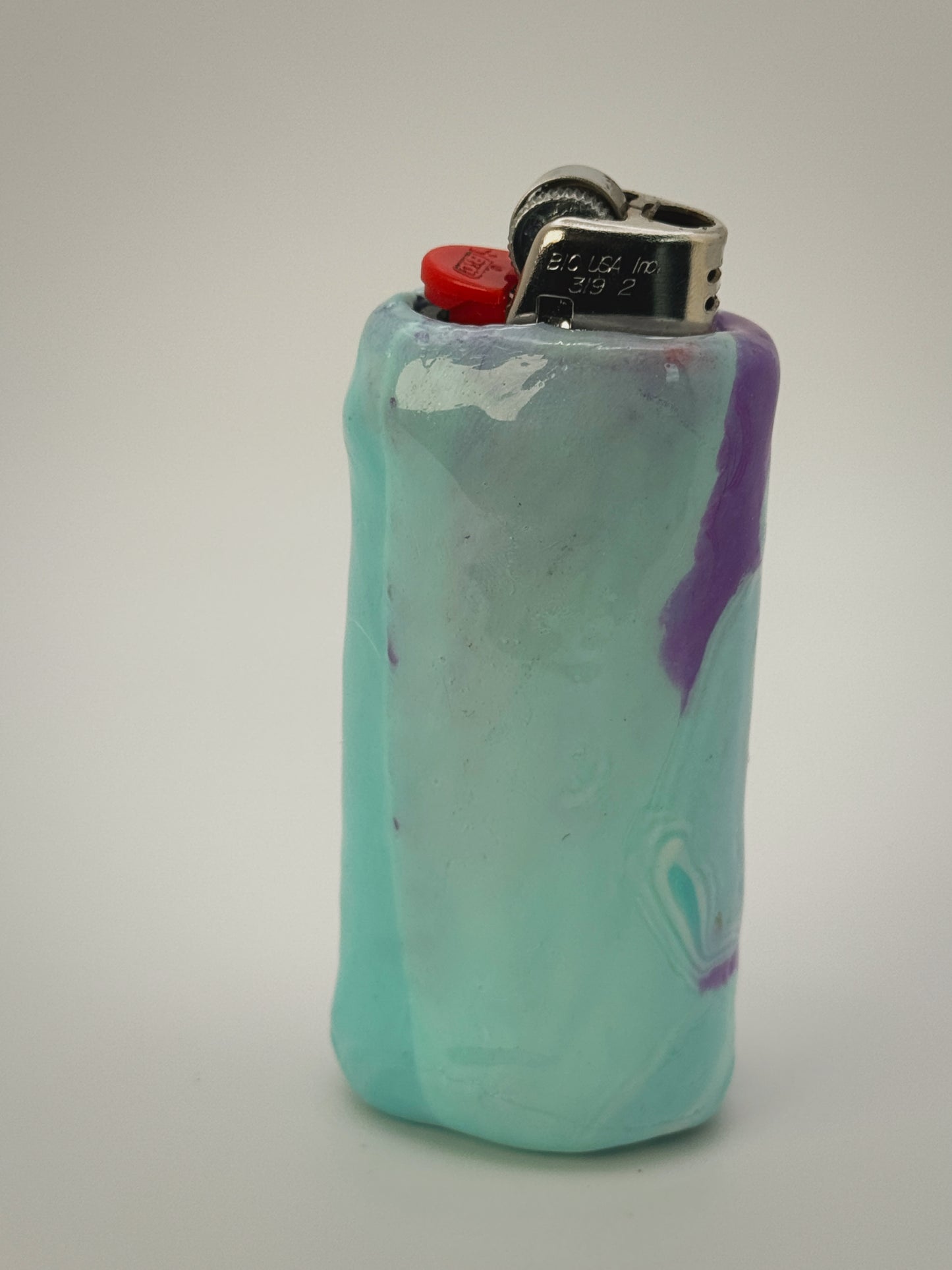Sardine Fish Lighter Case| Fits Standard Bic | Handmade Polymer Clay Art