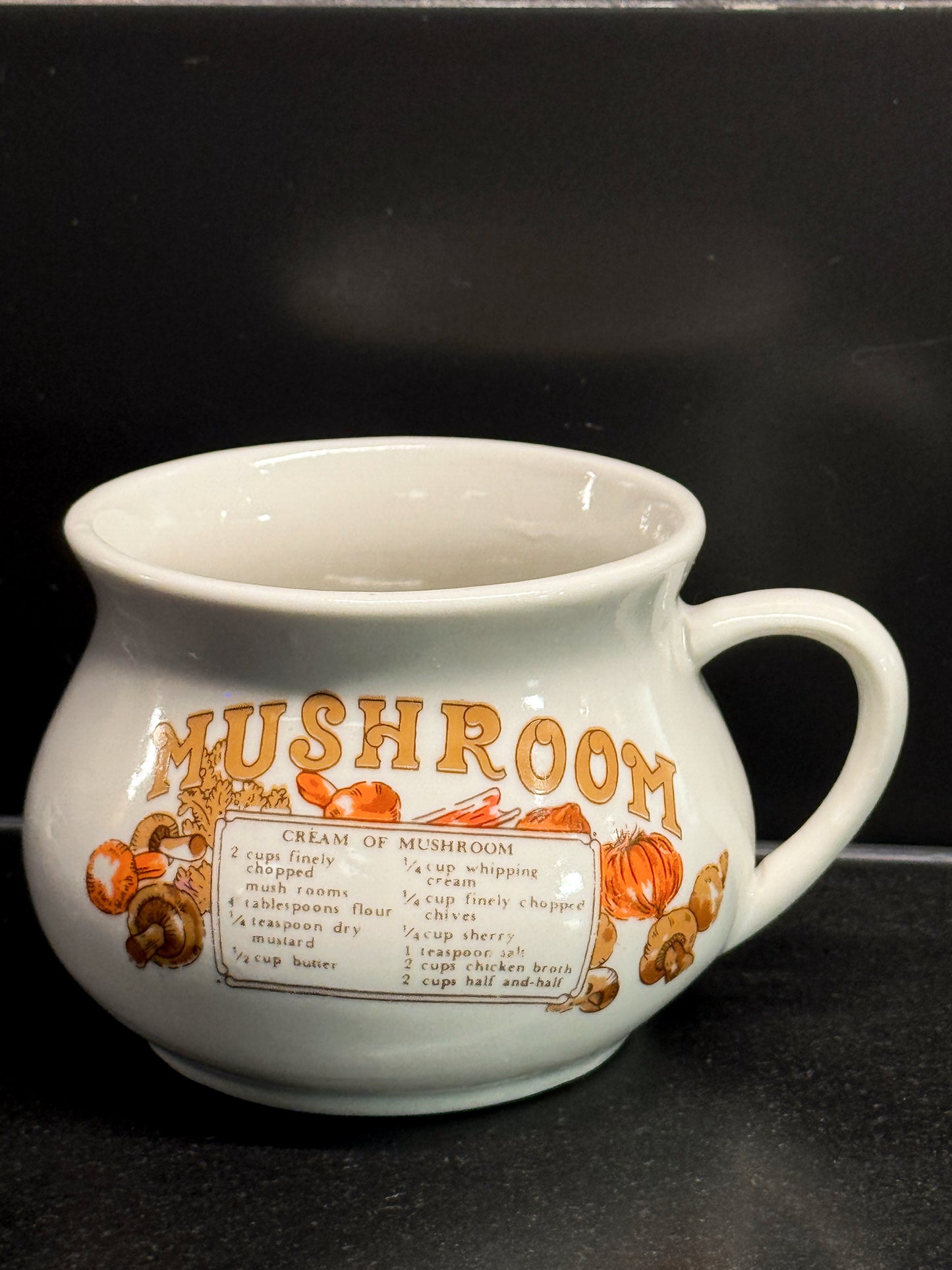 Vintage Mushroom Recipe Soup Mug – WEILL Taiwan