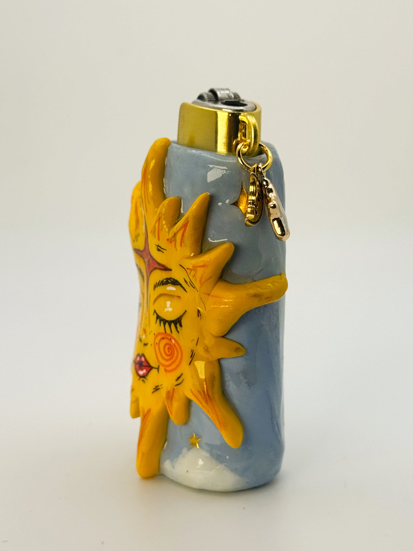 Miss Sunny Girl Lighter Case w/ charm | Fits Standard Bic