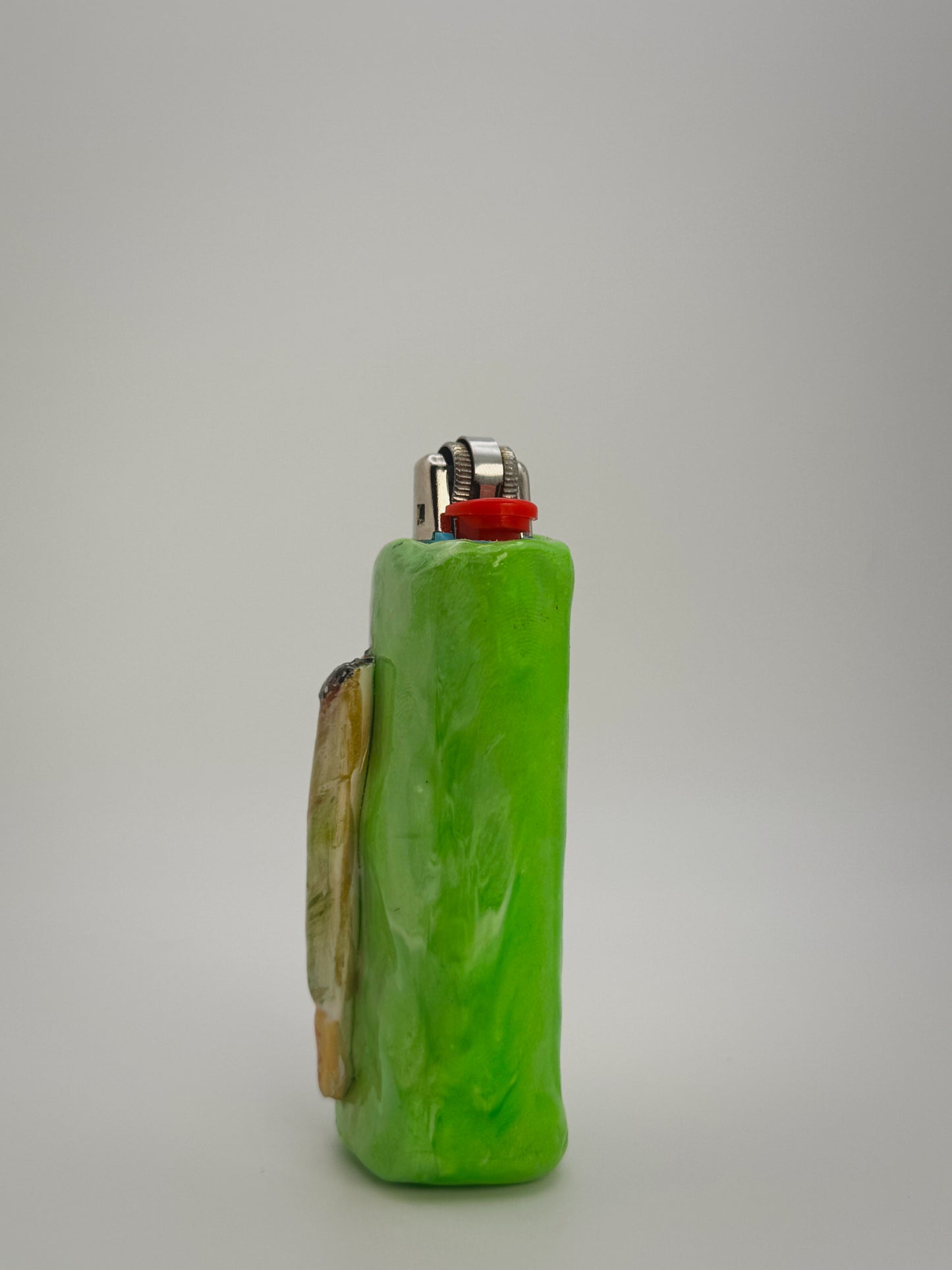 Garden Stick Lighter Case| Fits Standard Bic | Handmade Polymer Clay Art