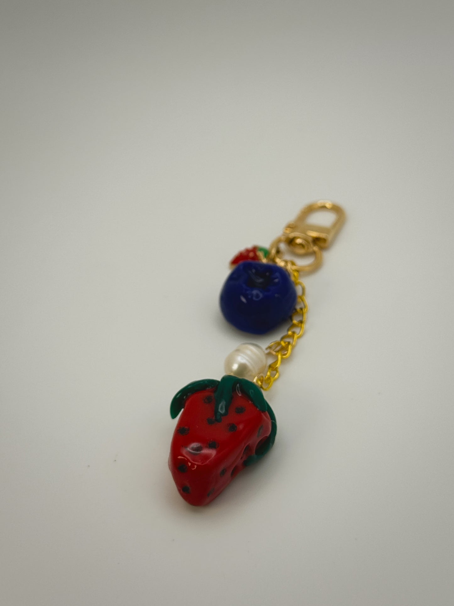 Mixed Berries Bag Charm | Handmade Polymer Clay Key Chain