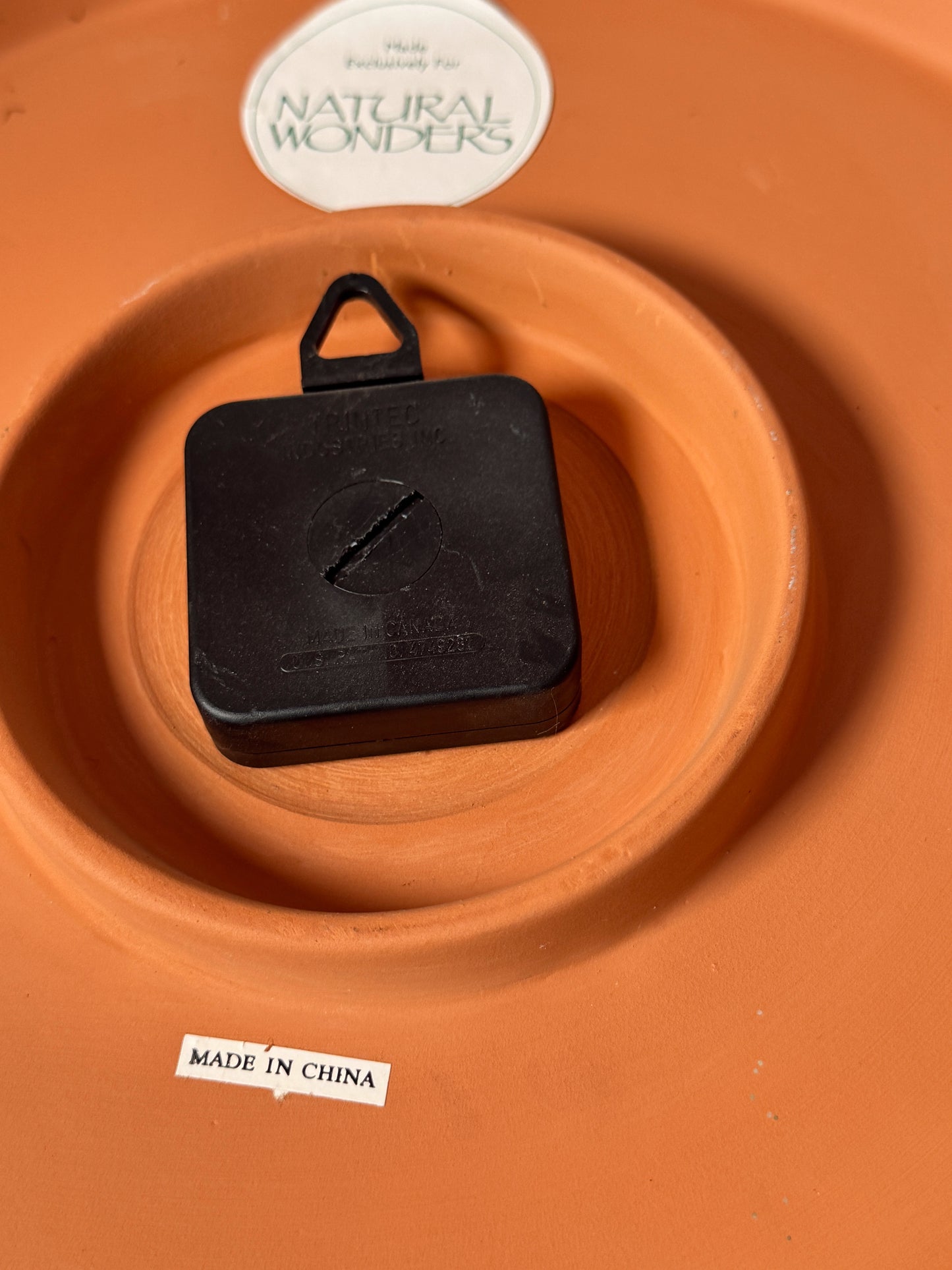 Vintage Natural Wonders Celestial Sun Wall Thermometer – Terracotta Style – Working