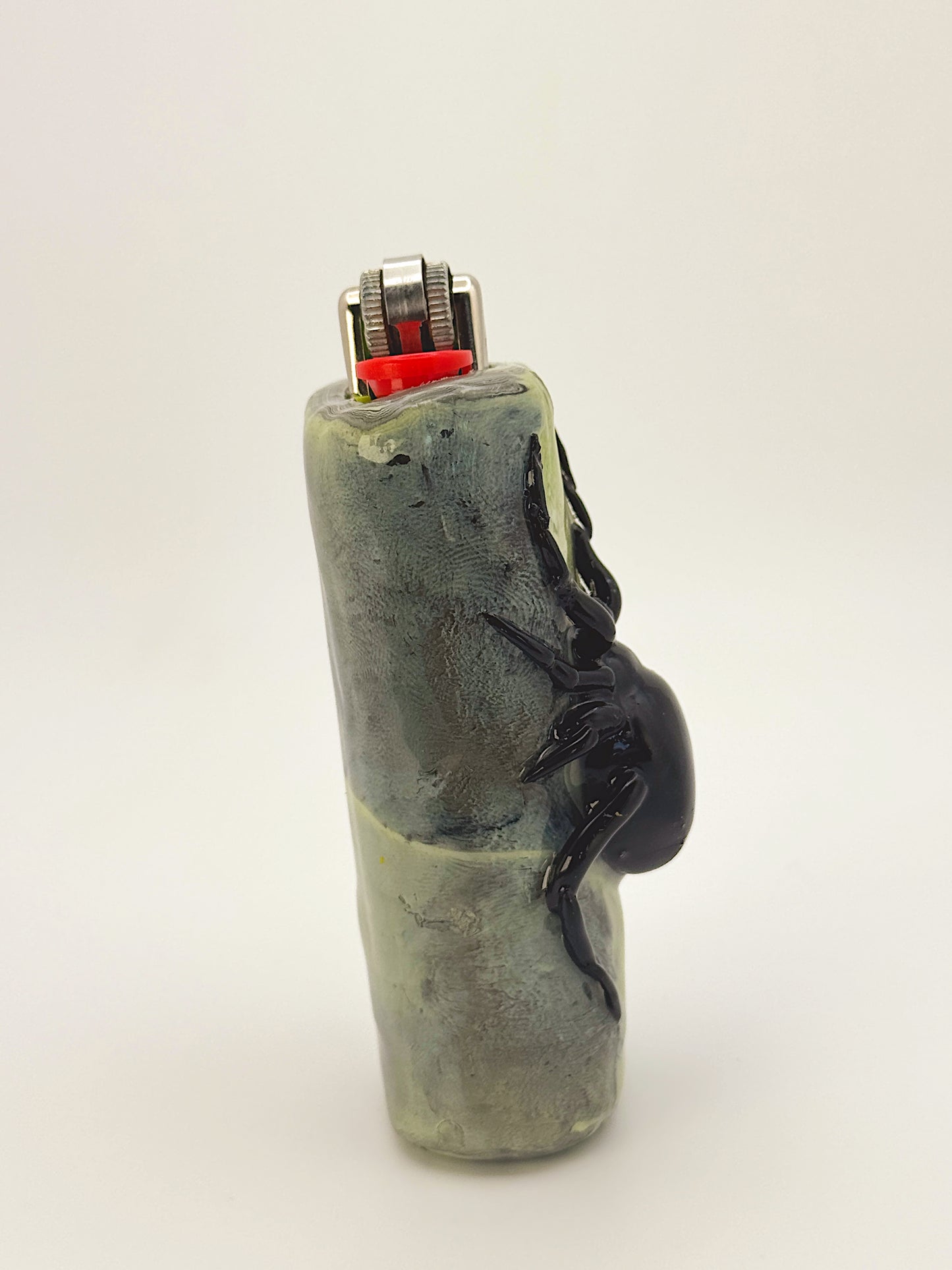 Spider Lighter Case – Hand-Sculpted Polymer Clay Functional Art