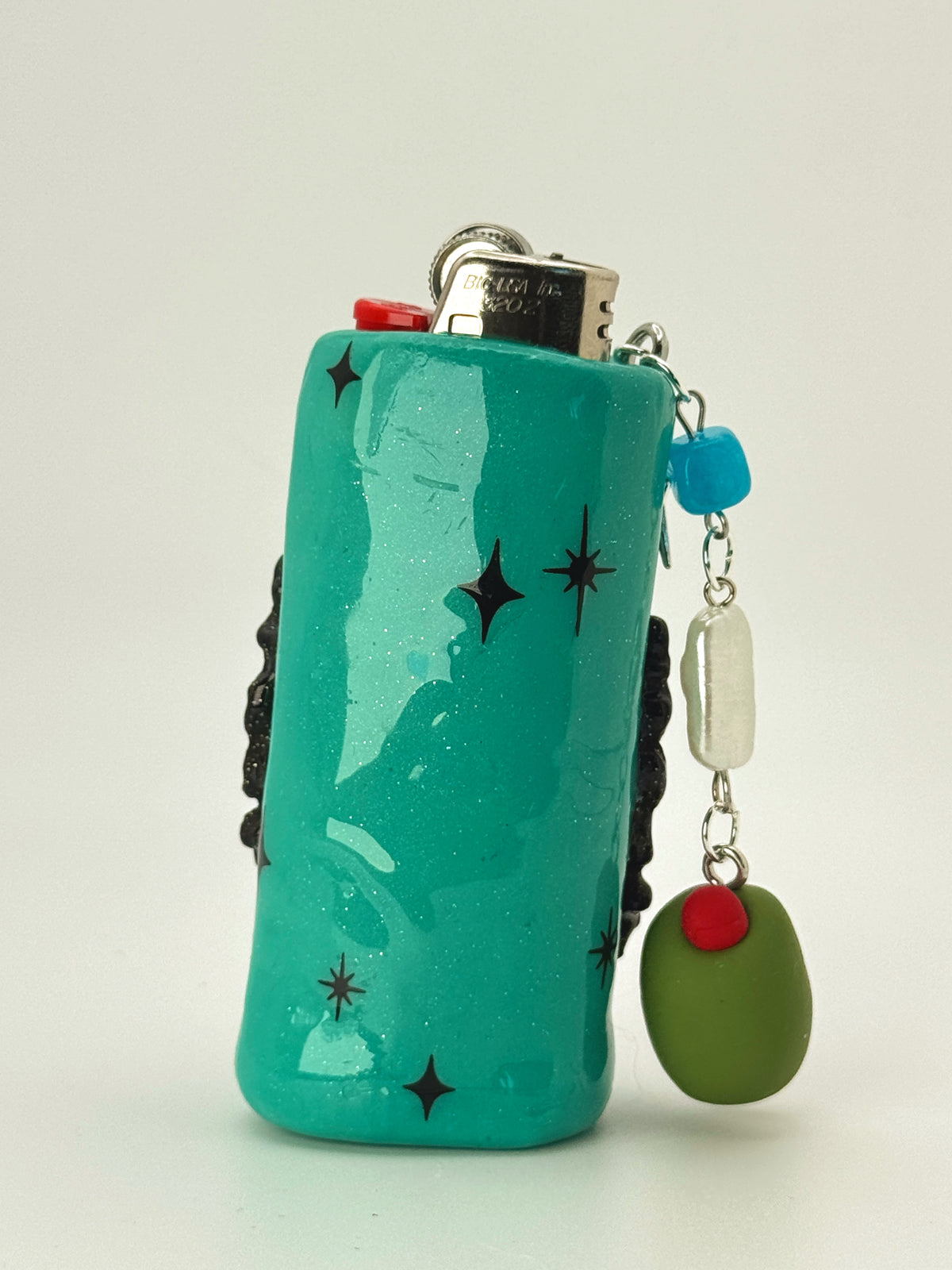 Just What The Doctor Ordered Lighter Case with charm| Fits Standard Bic | Handmade Polymer Clay Art