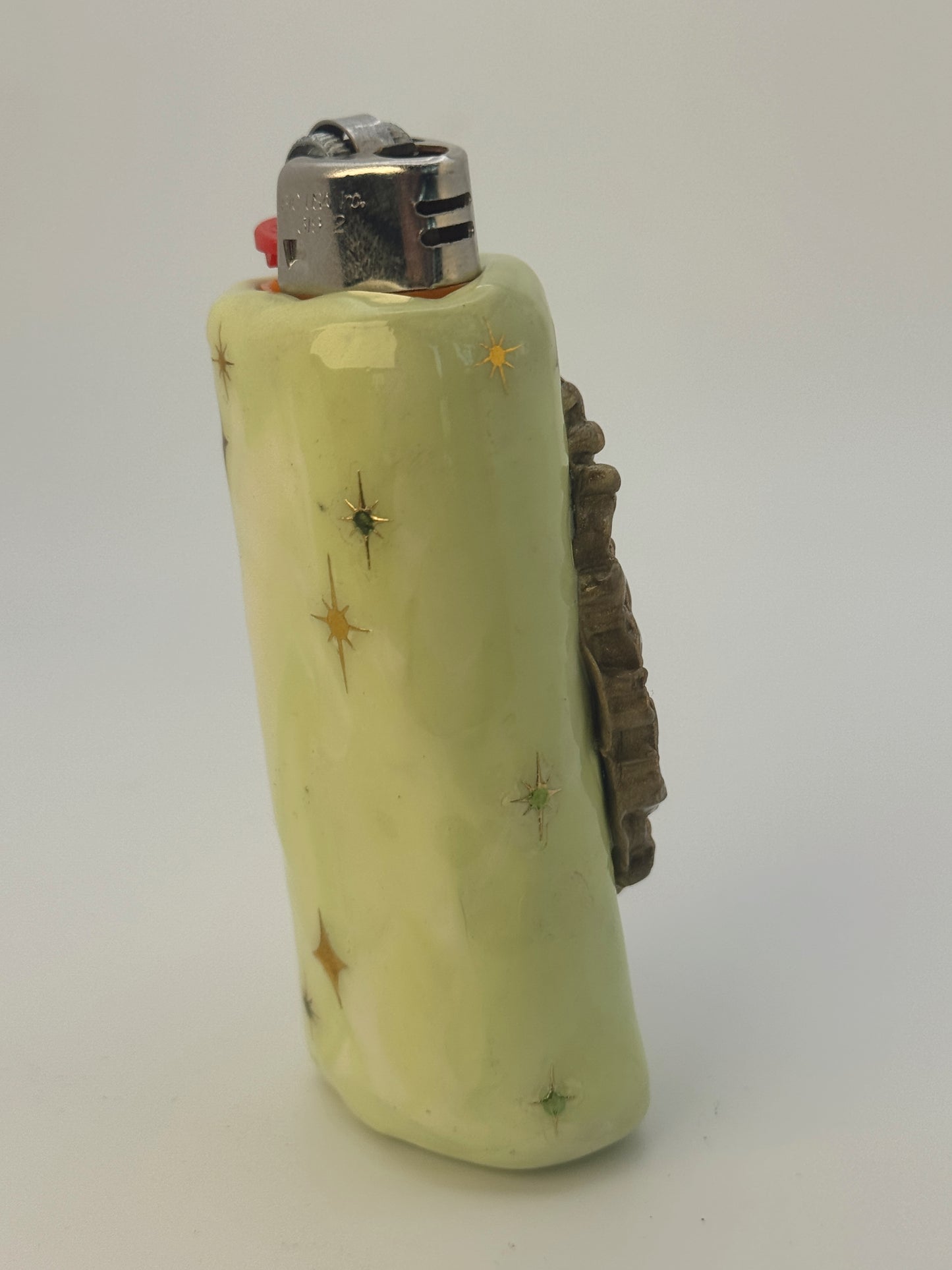 Duck That Doesn’t Give a F*ck Polymer Clay Lighter Case – Vintage Portrait Style