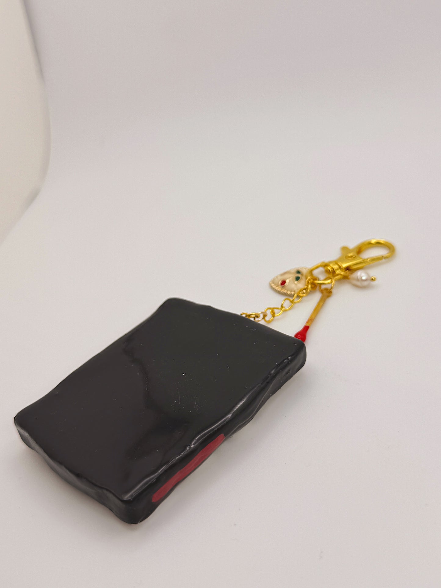 Perfect Match Matchbox Bag Charm – Handmade Cherry Matchbox Keychain with Match Charm