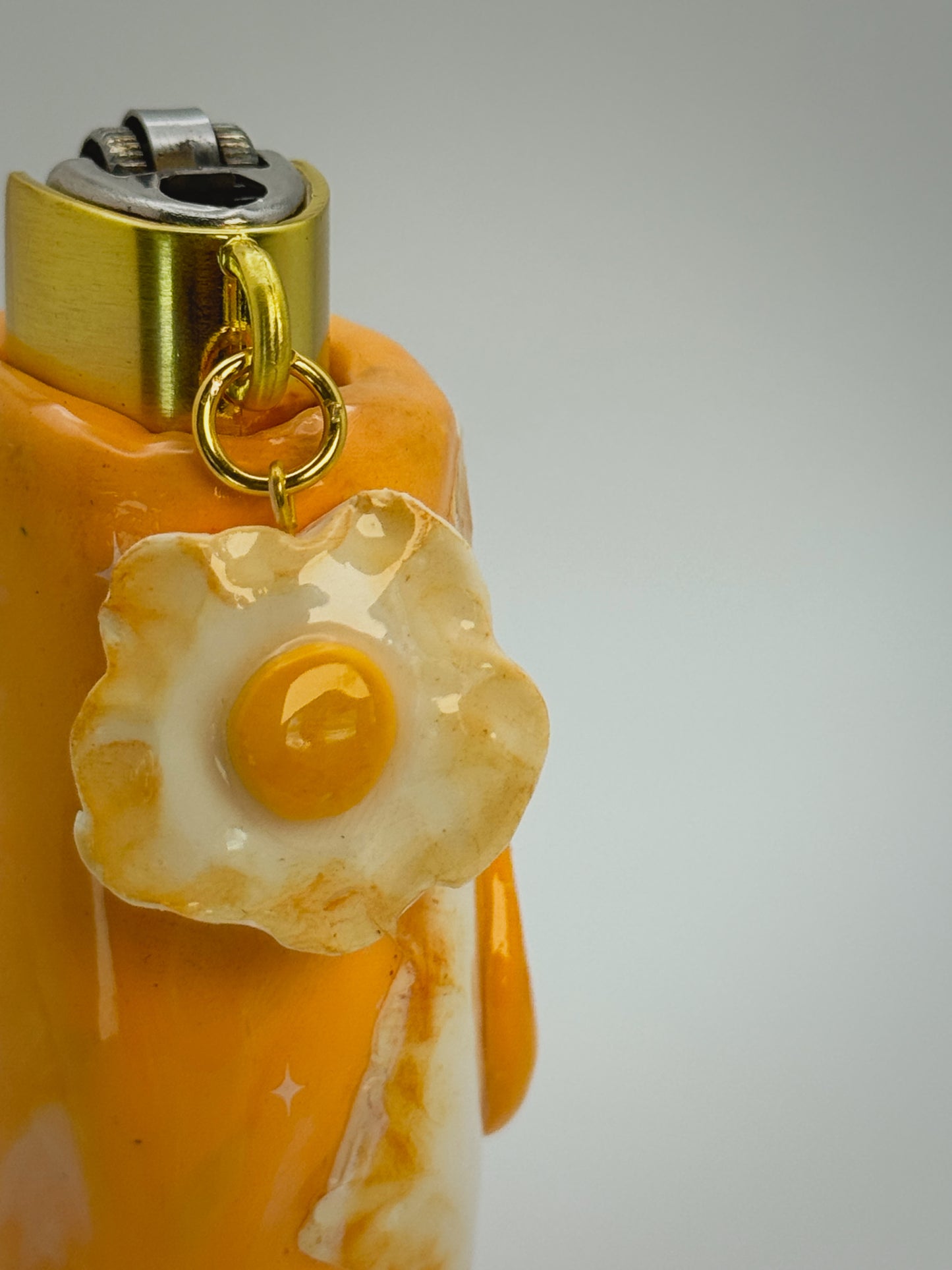 Fried Like An Egg Lighter Case w/ charm | Fits Standard Bic