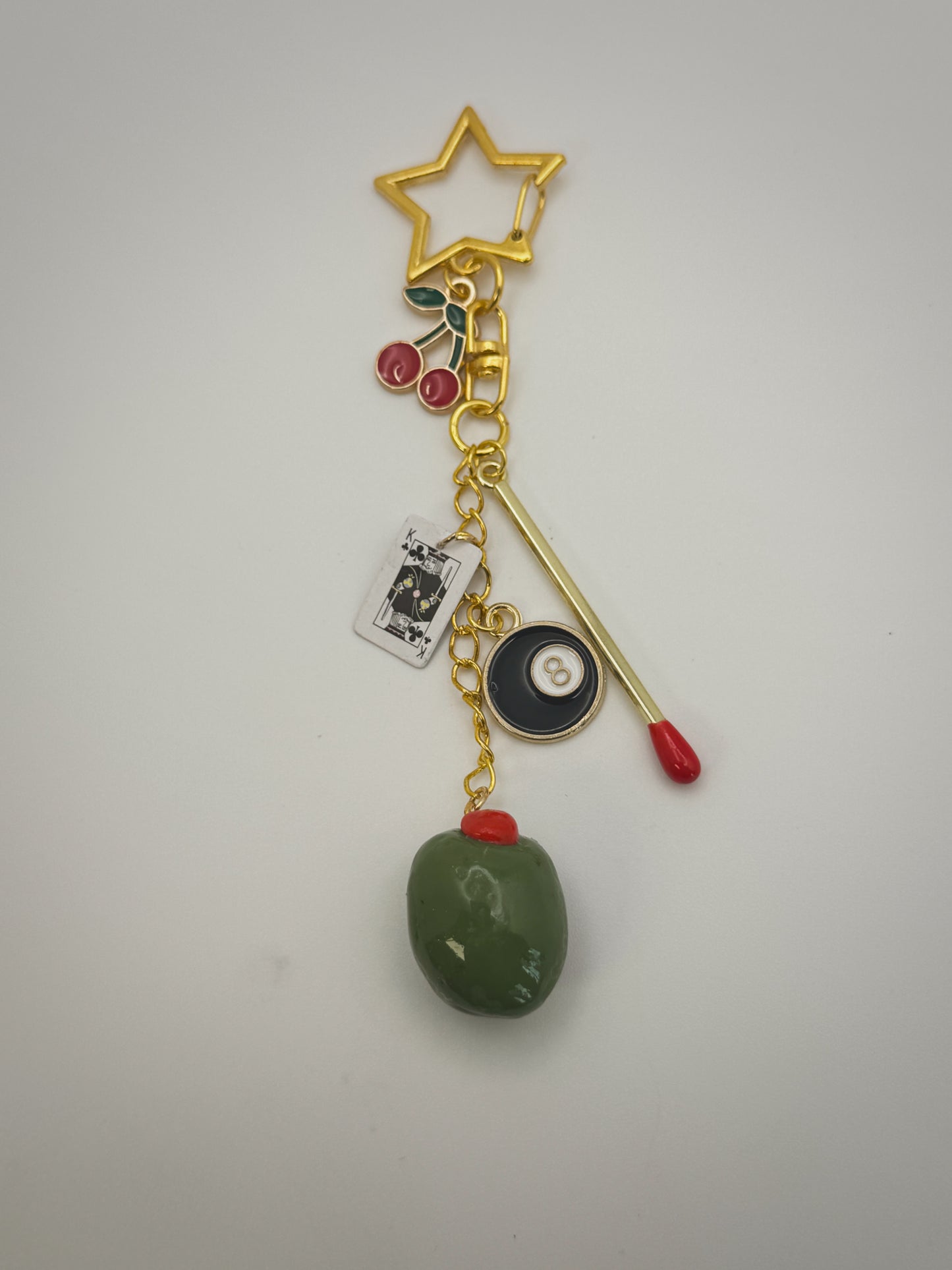 Girls Night Out Keychain – Handmade Polymer Clay Bag Charm