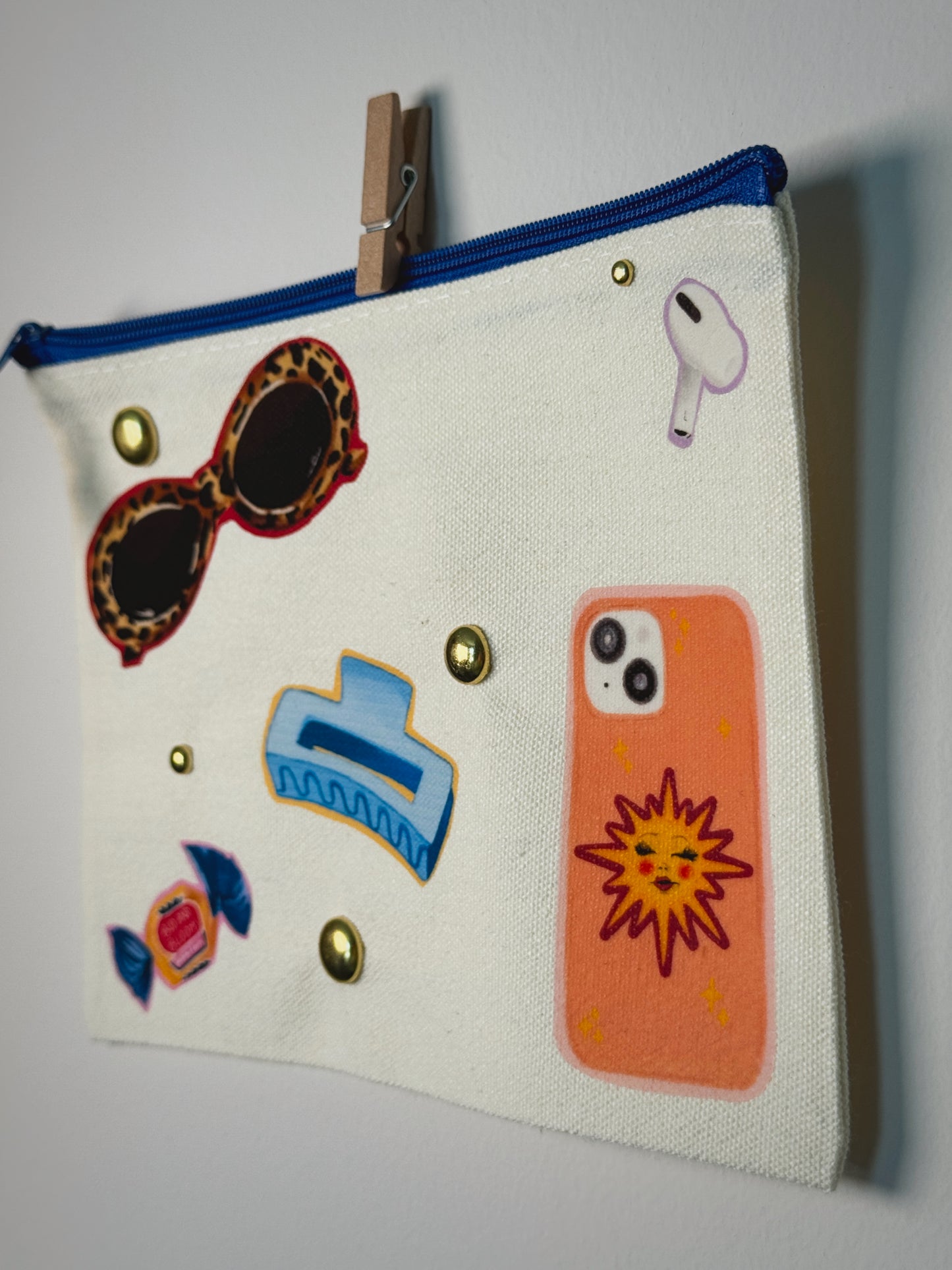 What’s In My Bag Hand-Pressed Bag | 8 x 6 Natural Cotton | Luxe