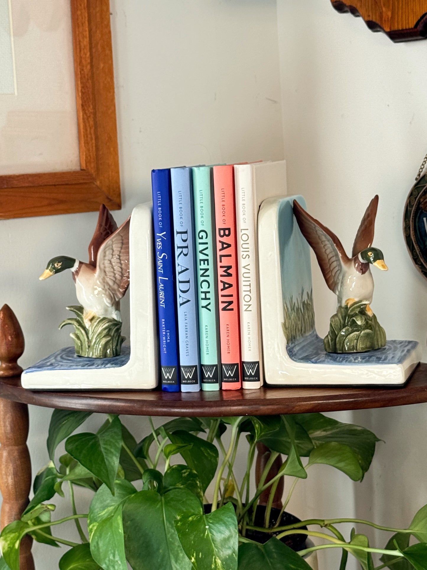 Vintage Mallard Duck Ceramic Bookends – Made in Taiwan