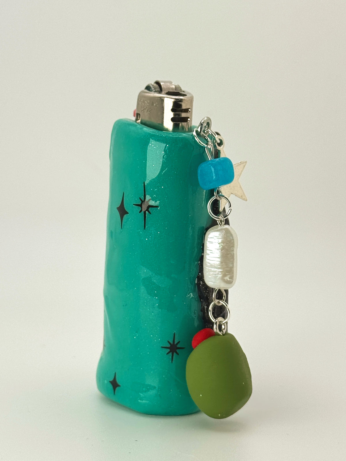 Just What The Doctor Ordered Lighter Case with charm| Fits Standard Bic | Handmade Polymer Clay Art