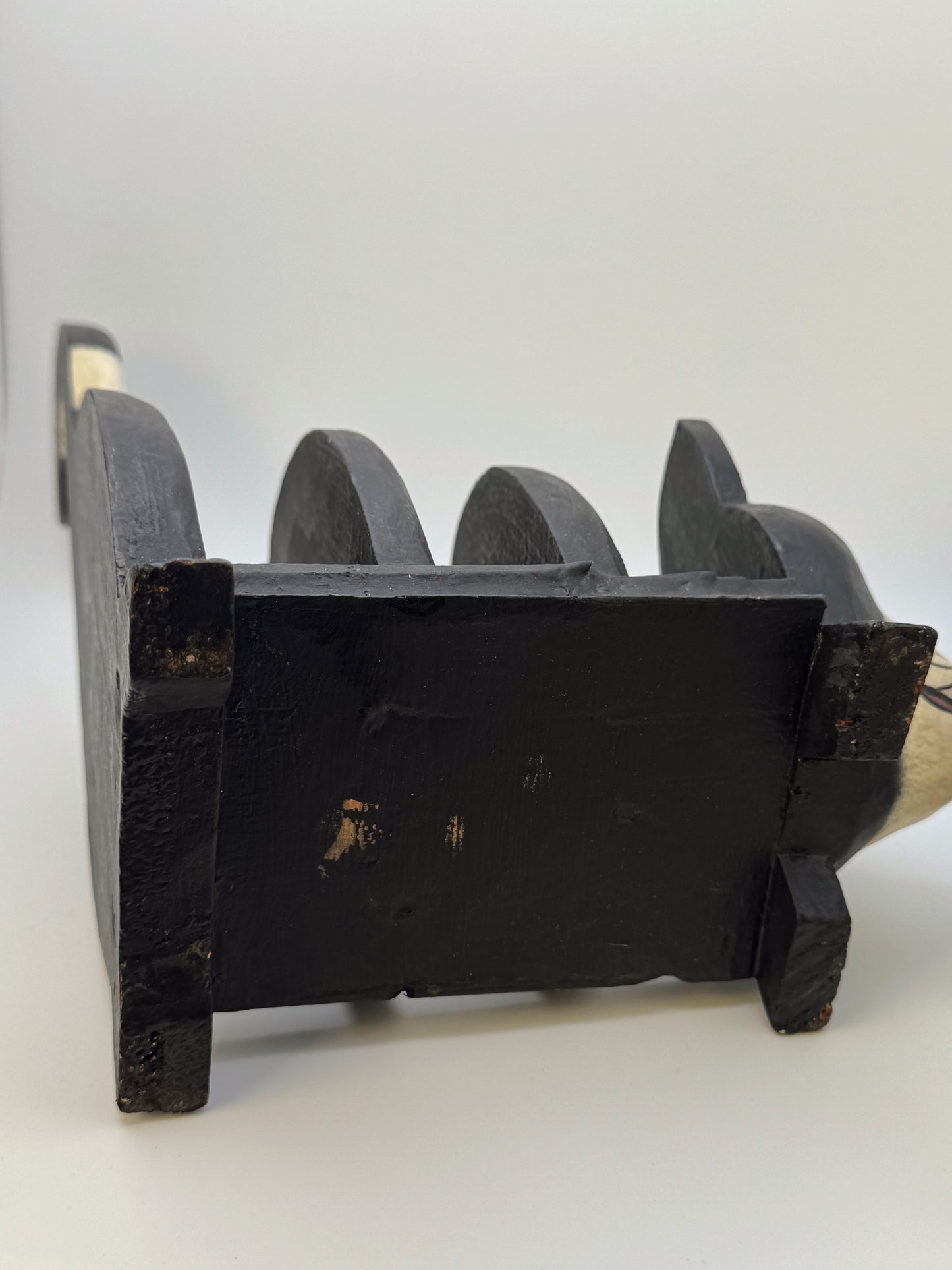 Vintage Wooden Cat Organizer – Folk Art Accent Piece