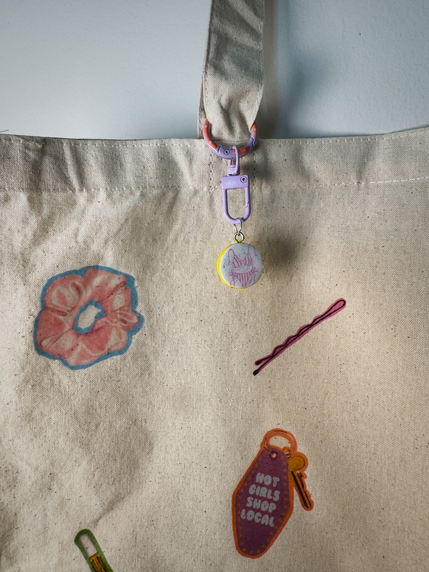 What’s In My Bag Hand-Pressed Tote Bag | 15x16 Natural Cotton — Luxe