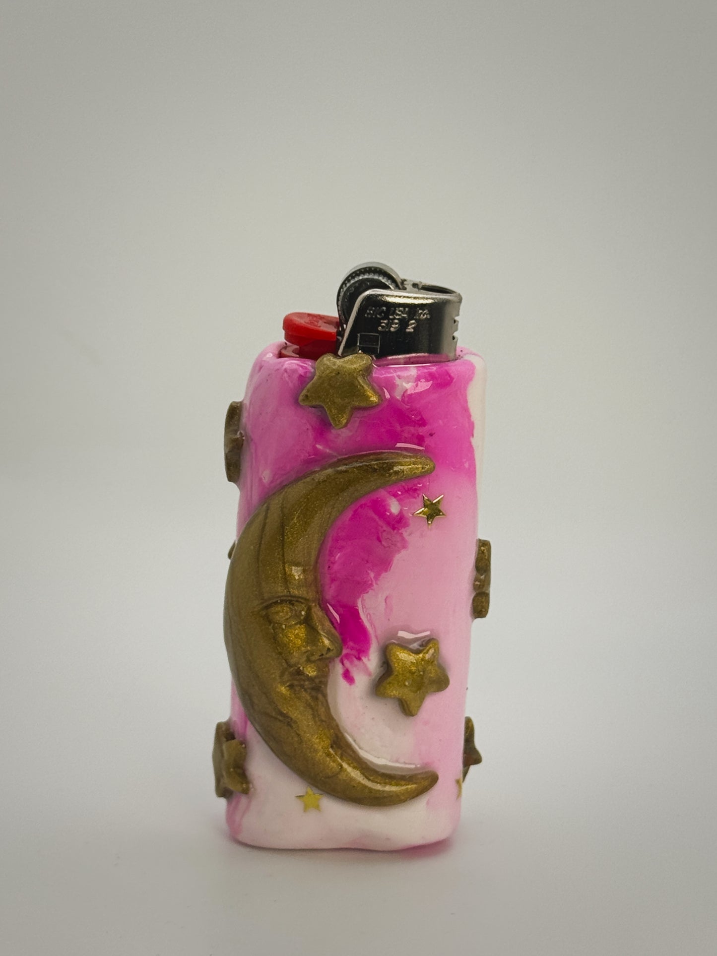 Celestial Lighter Case| Fits Standard Bic | Handmade Polymer Clay Art