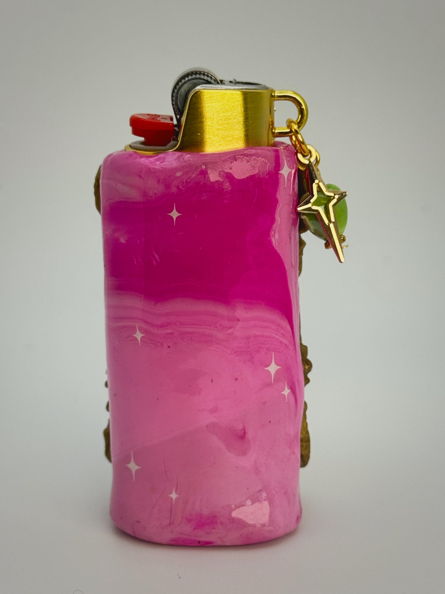 Frog That Doesn’t Give a F*CK Lighter Case w/ charm | Fits Standard Bic