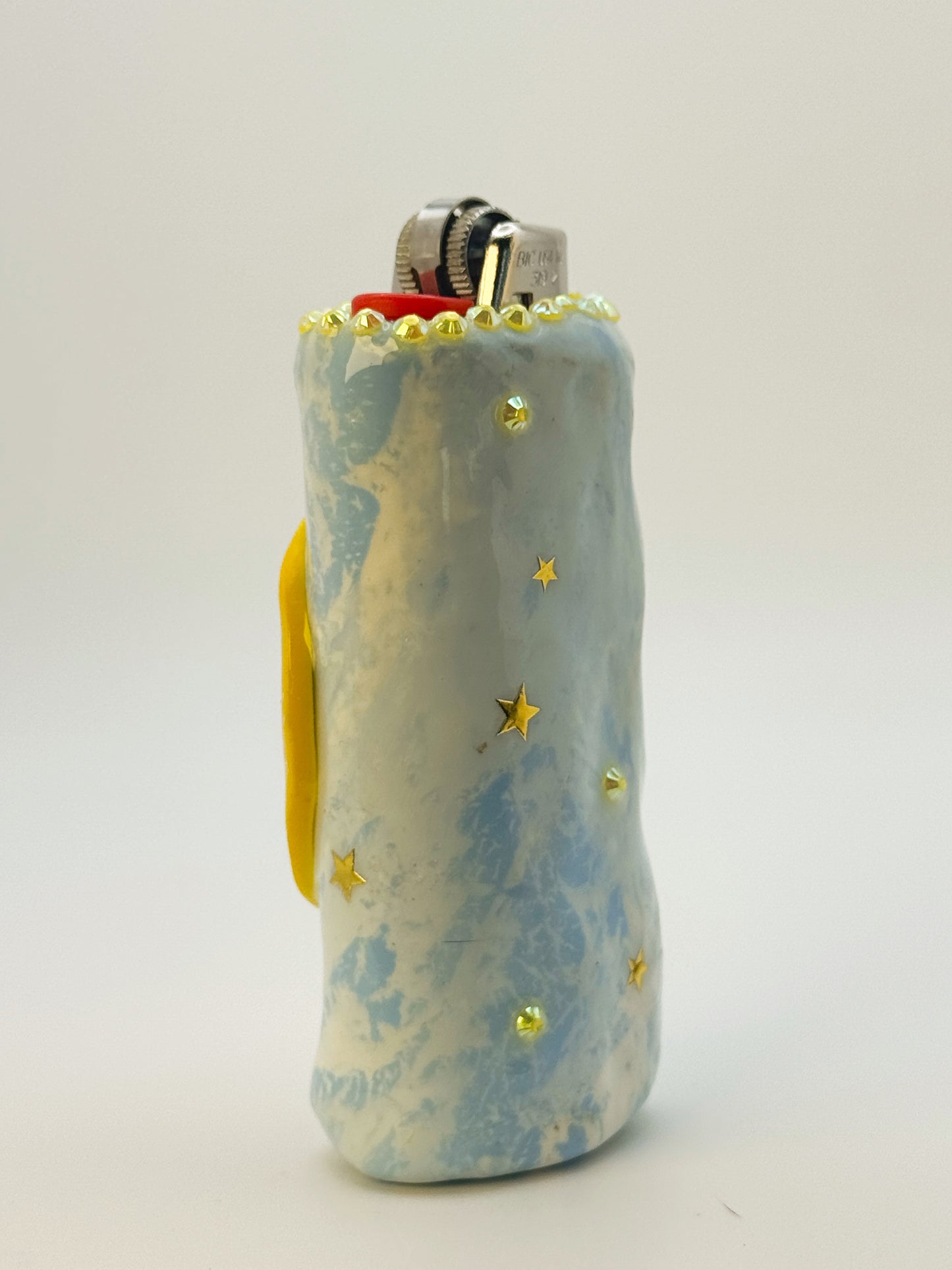 Smoking Lemon Lighter Case| Fits Standard Bic | Handmade Polymer Clay Art