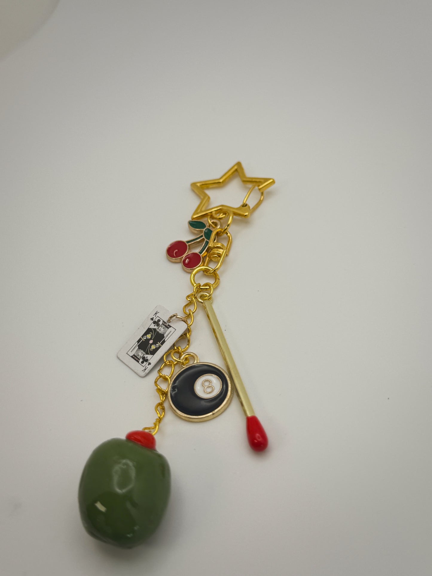 Girls Night Out Keychain – Handmade Polymer Clay Bag Charm