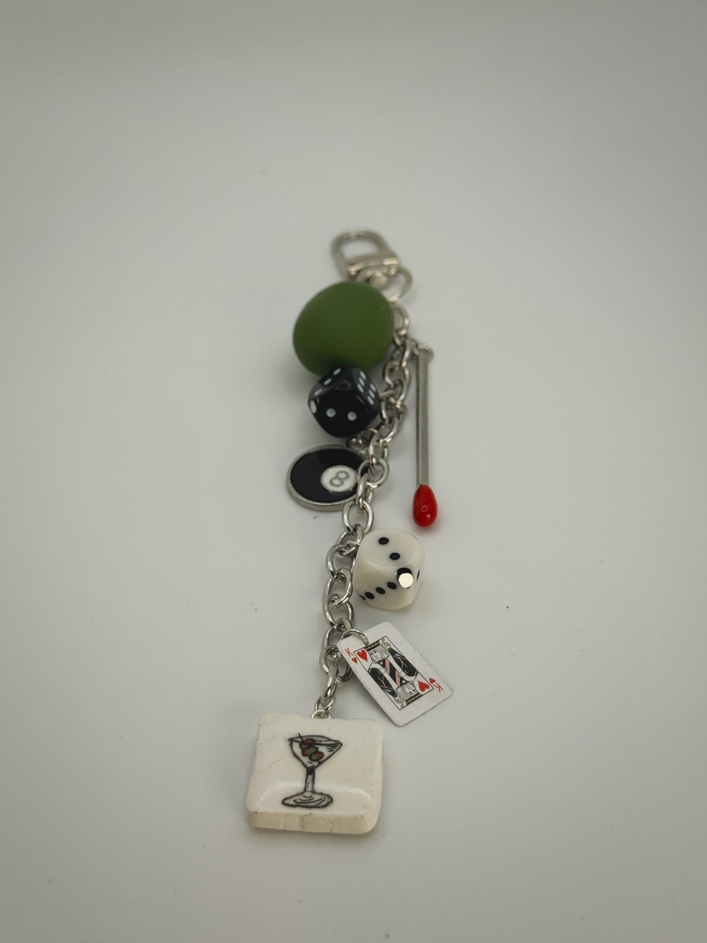 Girls Night Out Keychain – Handmade Polymer Clay Bag Charm