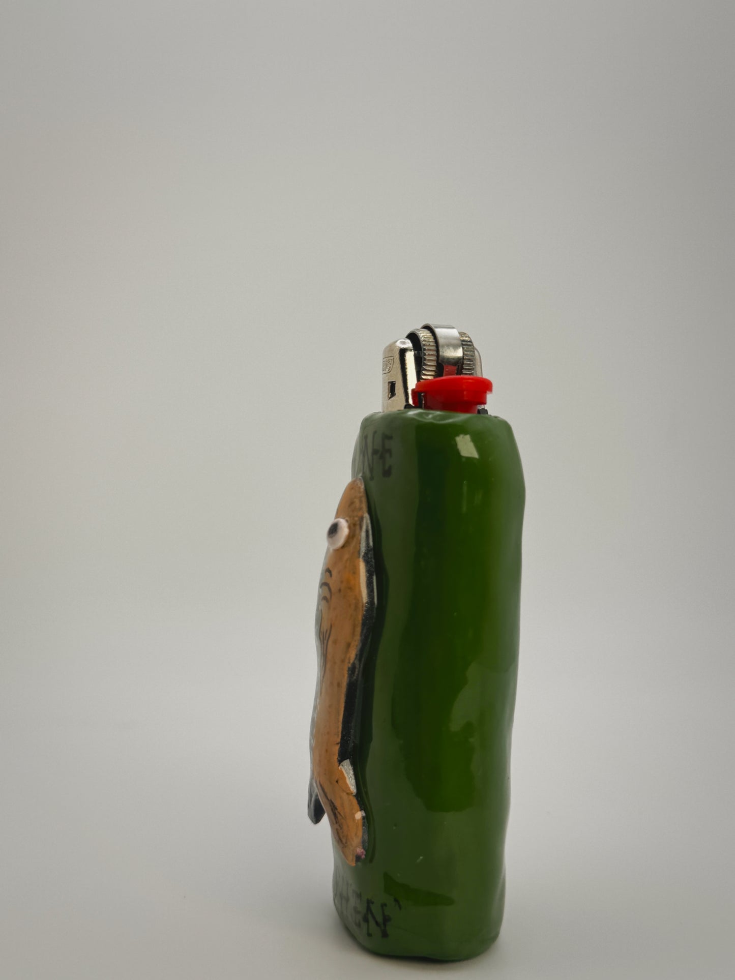 Gone Fishin’ Lighter Case| Fits Standard Bic | Handmade Polymer Clay Art