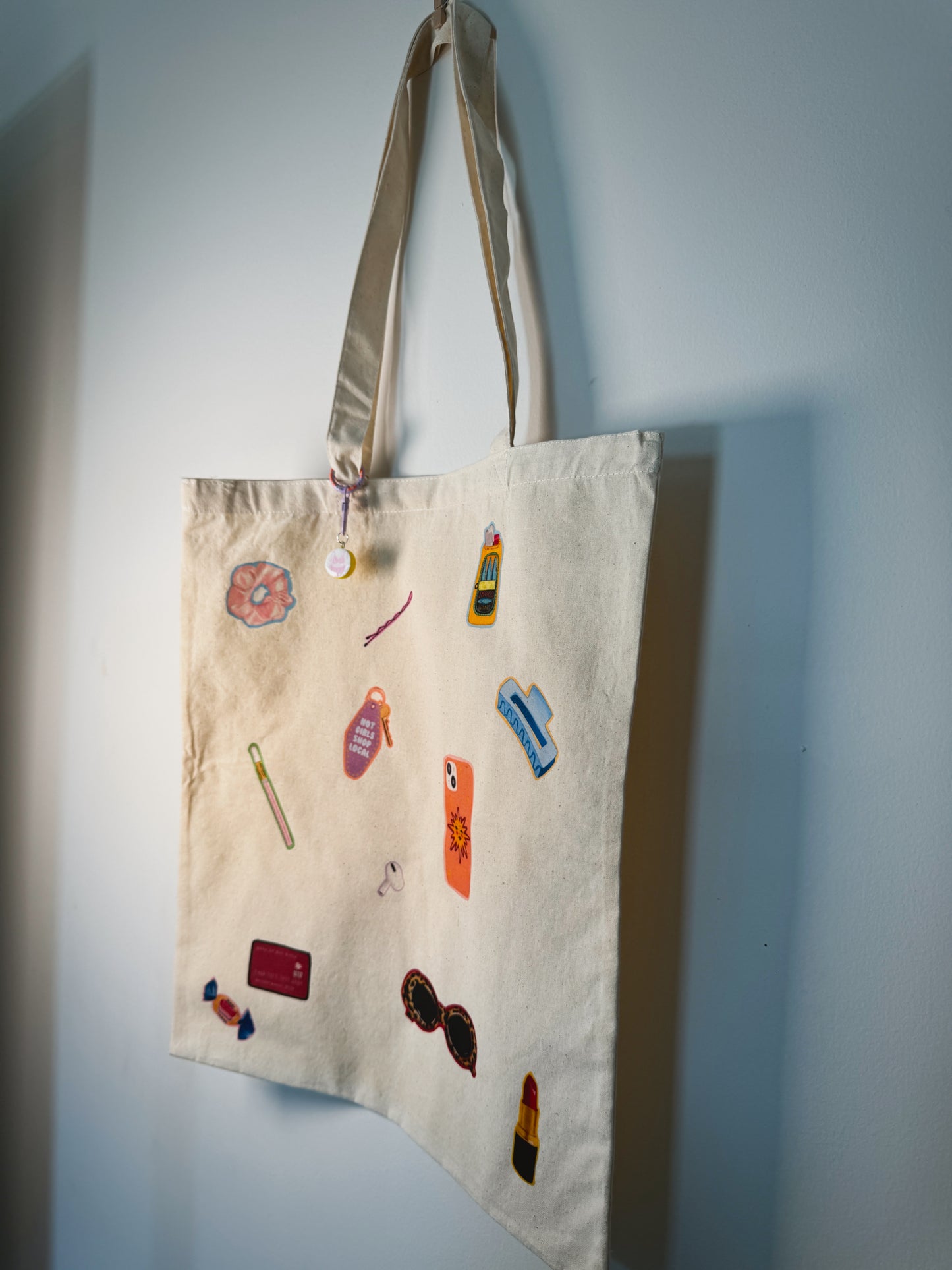 What’s In My Bag Hand-Pressed Tote Bag | 15x16 Natural Cotton — Luxe