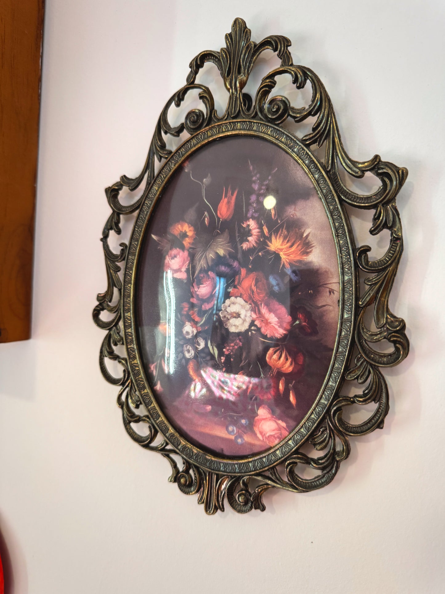 Vintage Italian Ornate Floral Frame | Made in Italy