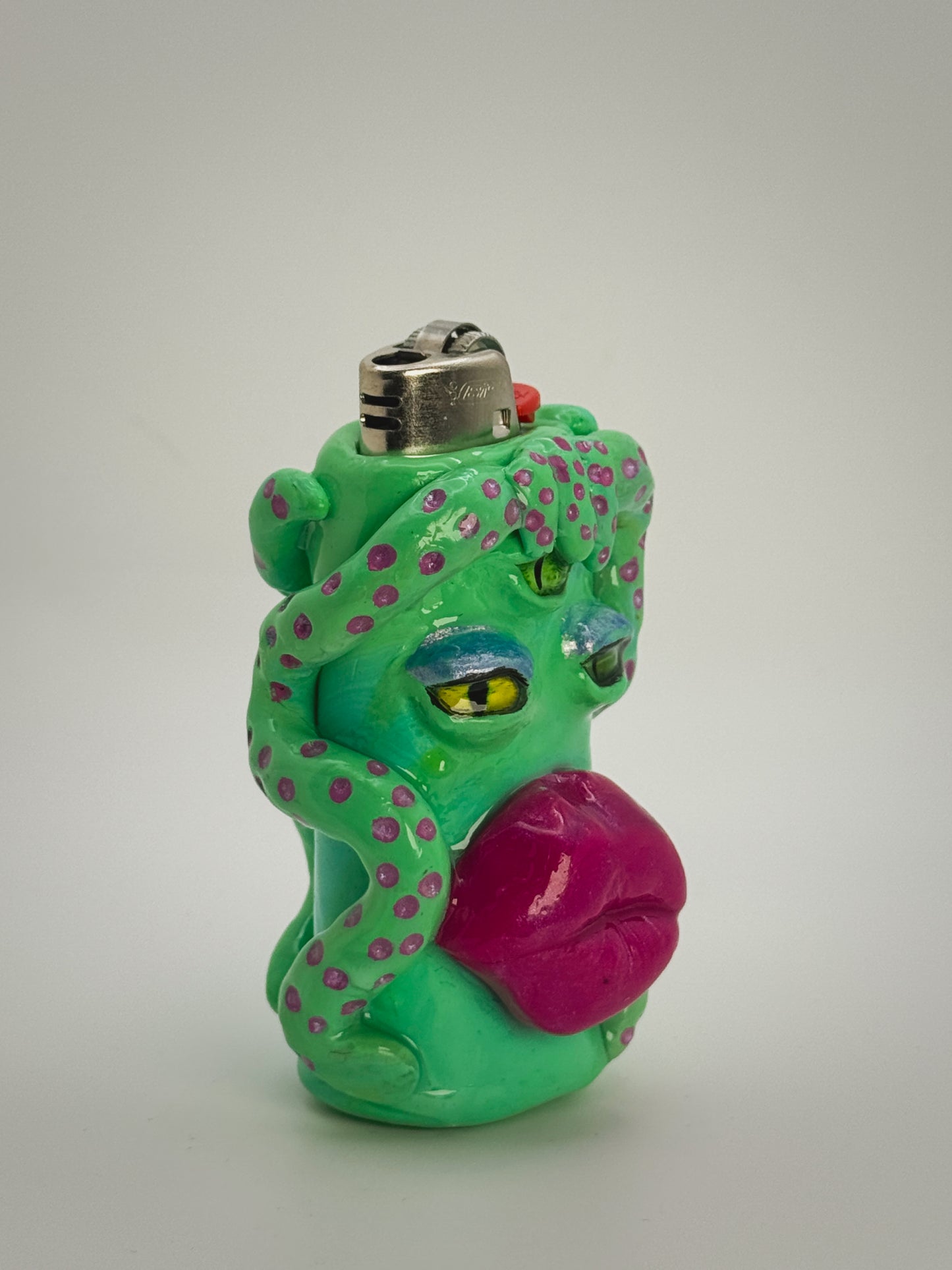 Creature Lighter Case| Fits Standard Bic | Handmade Polymer Clay Art