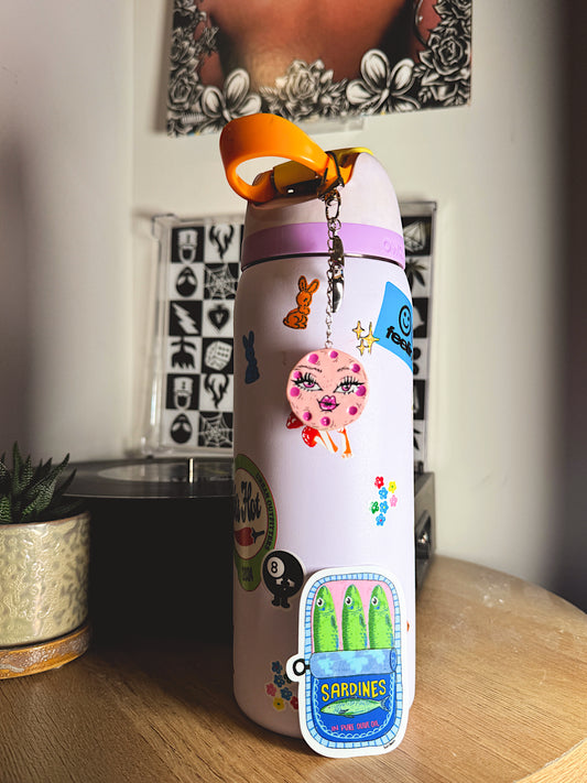 Sardines in Pure Olive Oil Vinyl Sticker – Hand Illustrated Tinned Fish Art