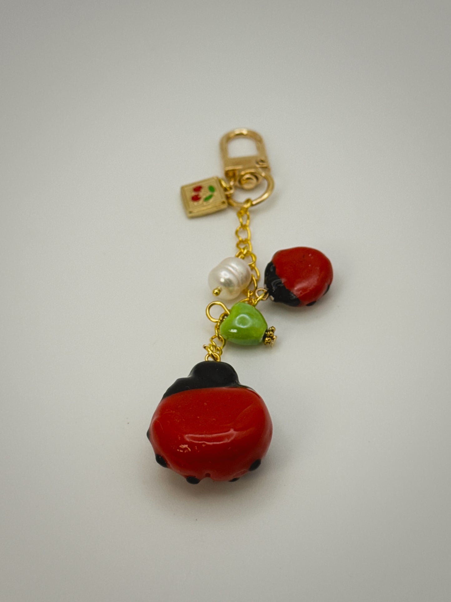 Ladybug Charm | Handmade Polymer Clay Key Chain