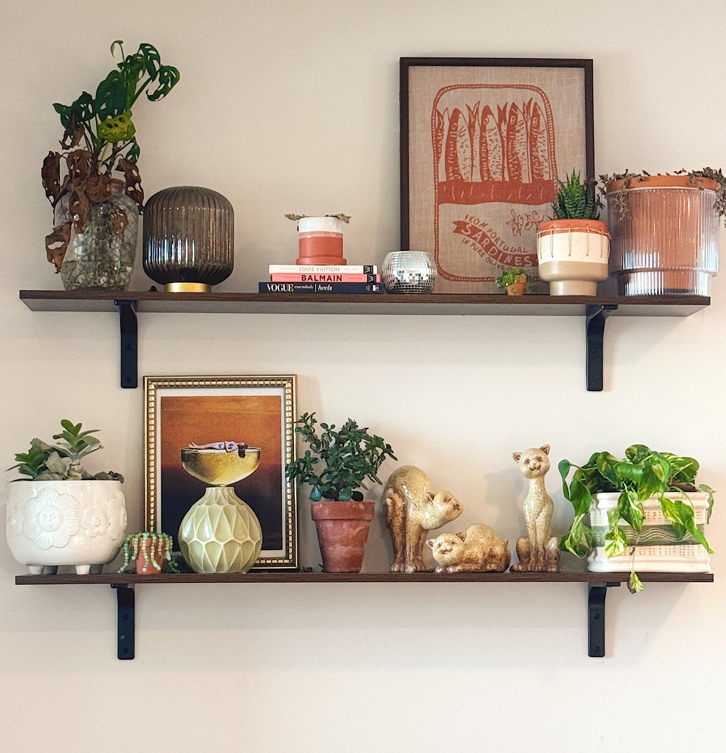 Rare Vintage ceramic cat figurines – set of 3 (mid-century style)