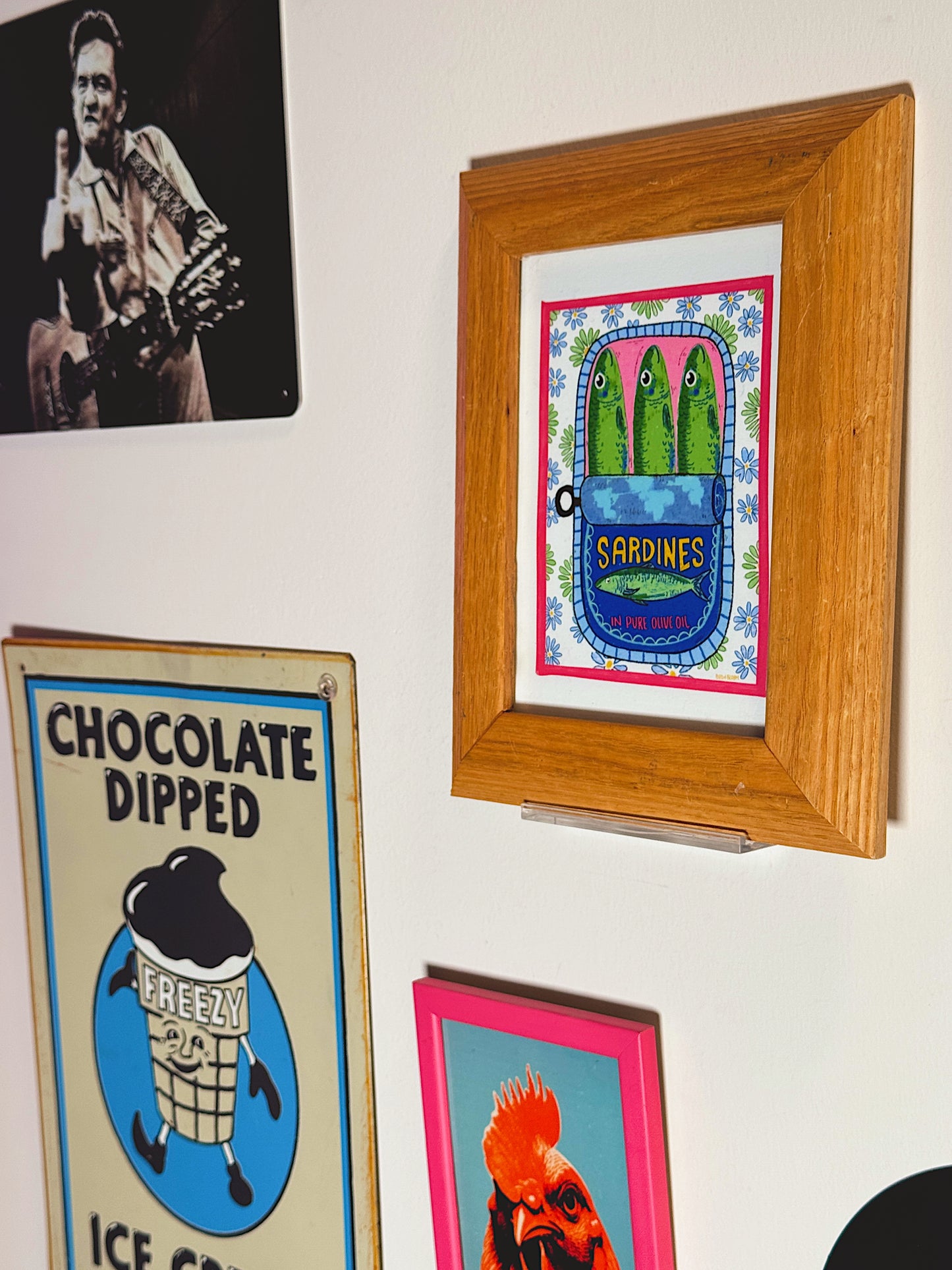 Sardines in Olive Oil Art Print – 5x7 FRAMED print